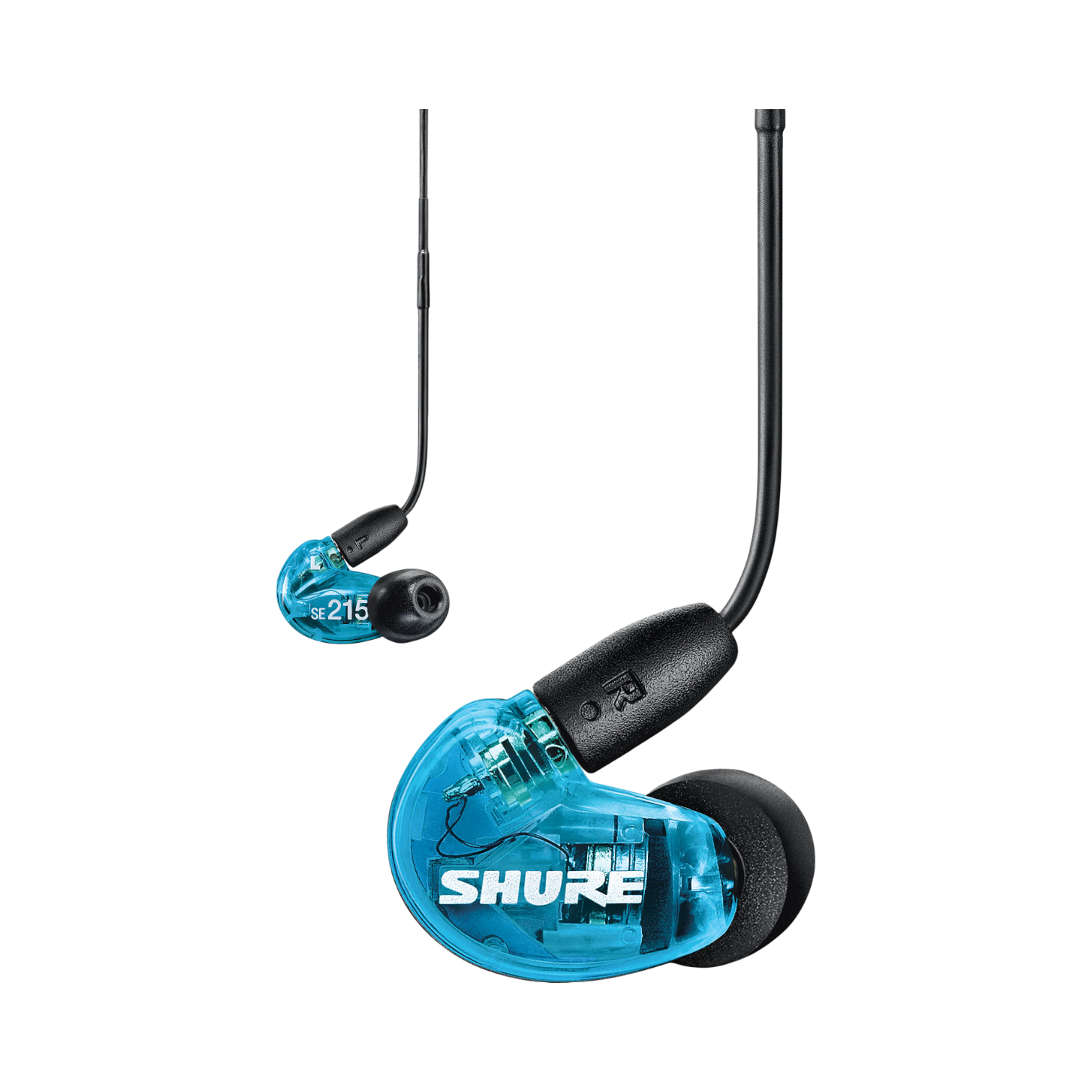 Shure SE215 Sound-Isolating In-Ear Stereo Earphones with RMCE-UNI Remote Mic Universal Cable (Blue) — Being Shipped