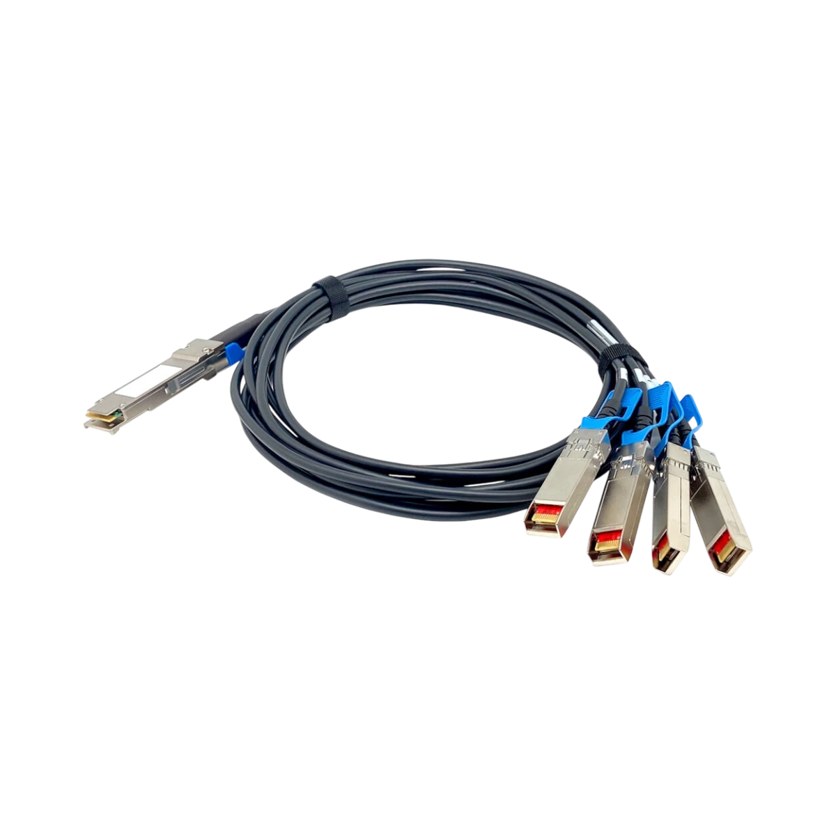 QNAP QSFP28 100GbE Break Out Four SPF28 25GbE Twinaxial Direct Attach Cable (4.9') — Being Shipped