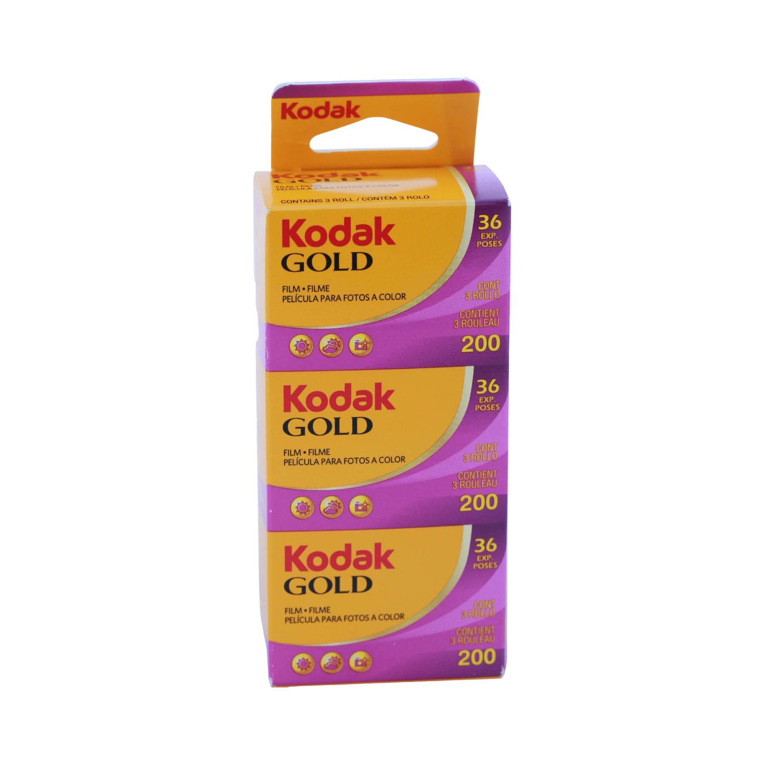 Kodak GOLD 200 Color Negative Film (35mm Roll Film, 36 Exposures, 3-Pack) — Being Shipped