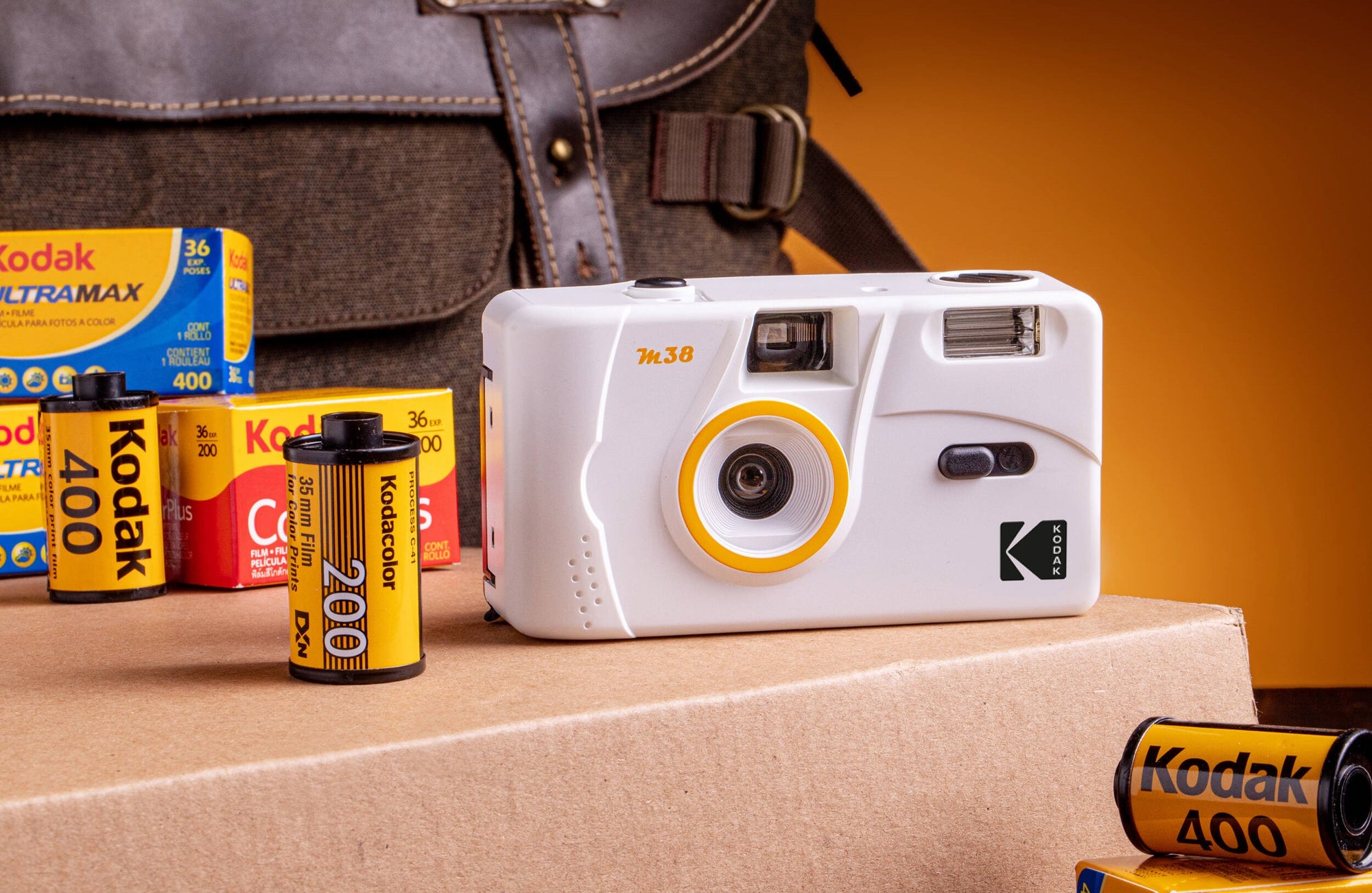 Kodak M38 35mm Film Camera with Flash (Clouds White) — Being Shipped