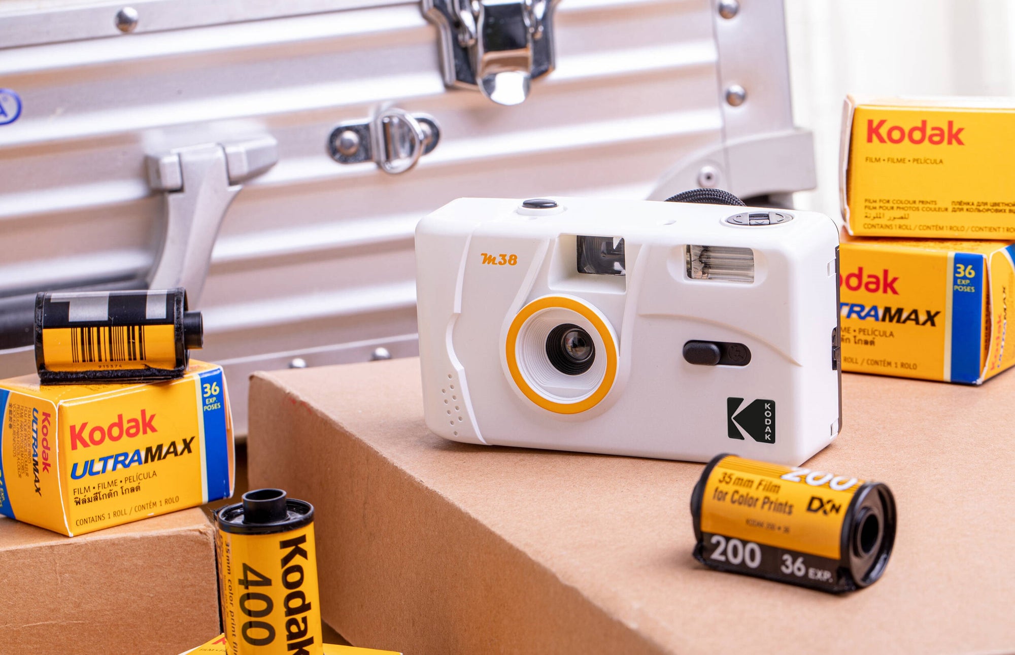 Kodak M38 35mm Film Camera with Flash (Clouds White) — Being Shipped