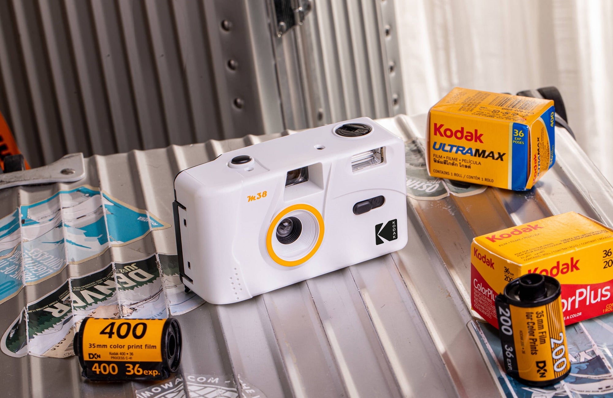 Kodak M38 35mm Film Camera with Flash (Clouds White) — Being Shipped