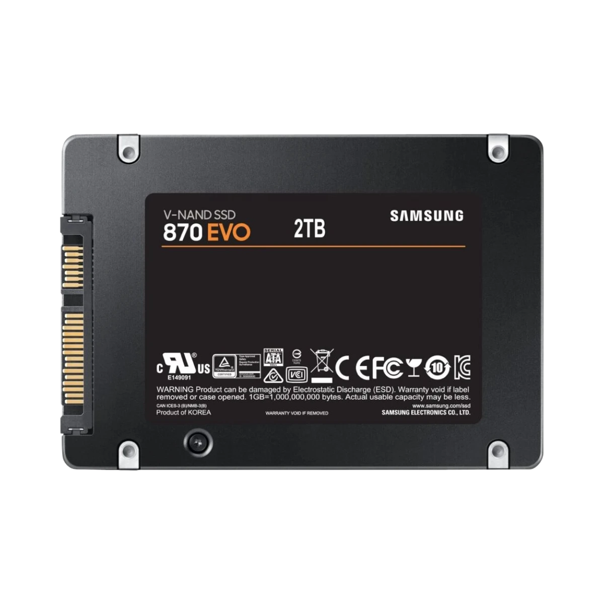 Samsung 870 EVO 2.5" SATA III 6Gb/s 2TB Internal SSD — Being Shipped