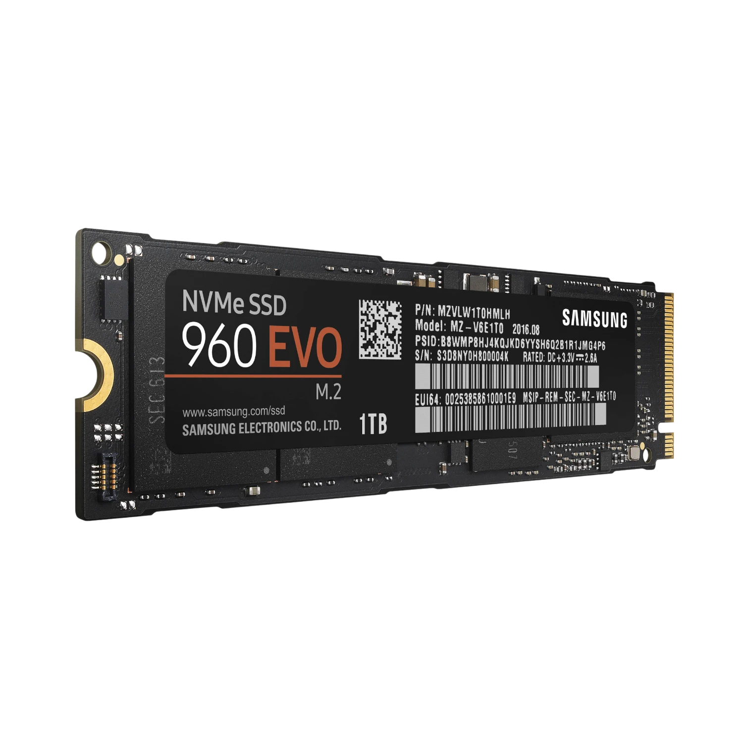 Samsung 960 EVO M.2 NVMe 1TB Internal SSD — Being Shipped