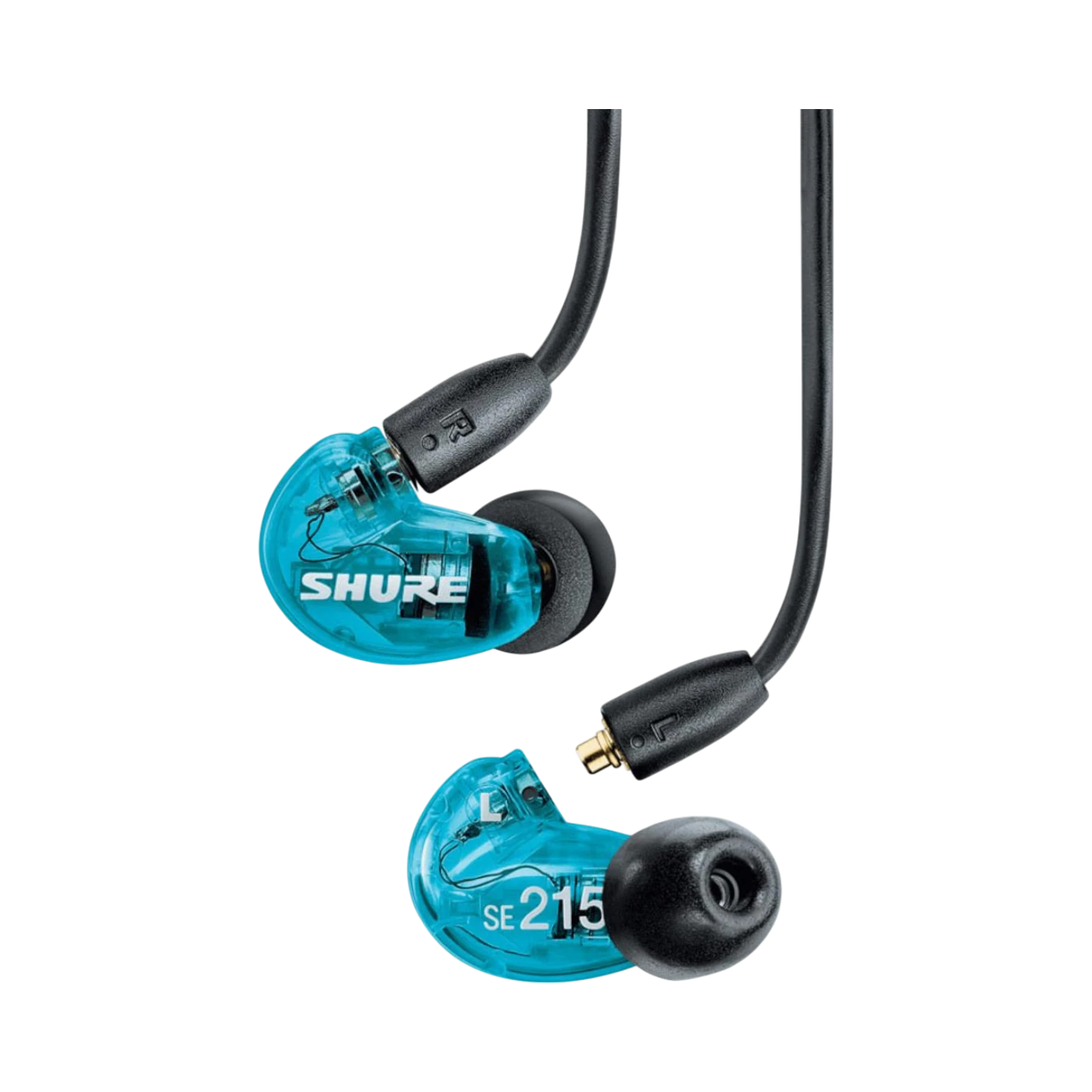 Shure SE215 Sound-Isolating In-Ear Stereo Earphones with RMCE-UNI Remote Mic Universal Cable (Blue) — Being Shipped