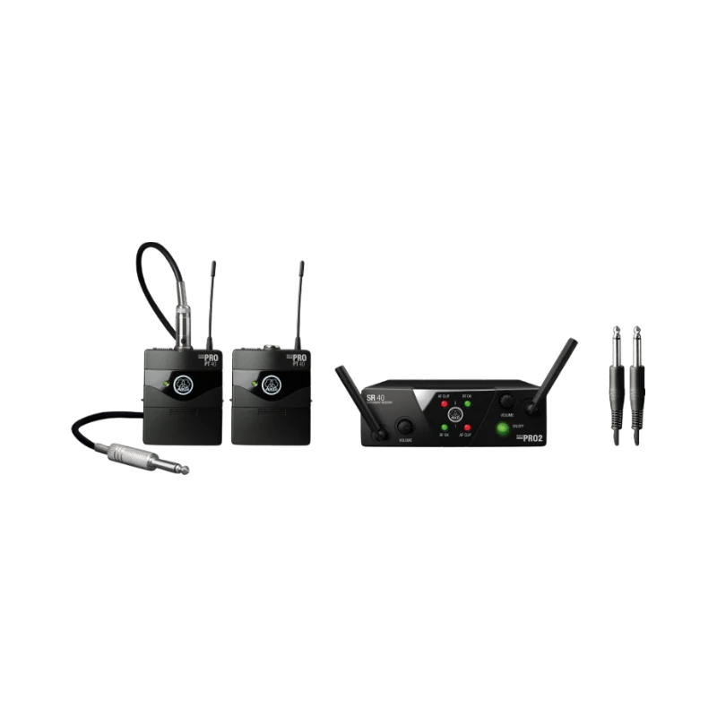 AKG MINI2INSTR-US25AB Dual-Channel Mini Wireless Instrument System with 2 Bodypack Transmitters, AB Band — Being Shipped