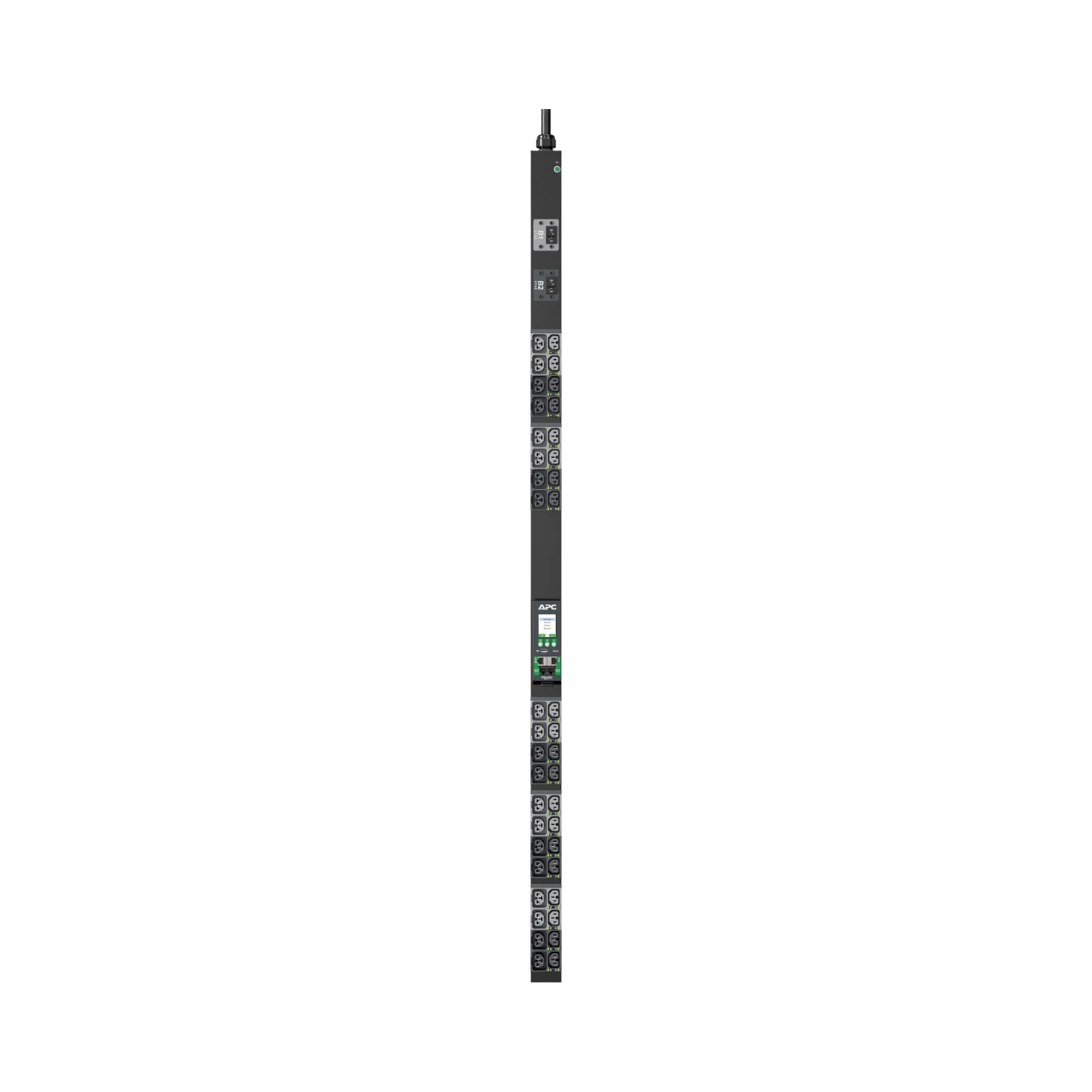 APC NetShelter Rack Power Distribution Unit Advanced, Switched Metered Outlet, 1Phase, 5.0kW, 208V 30A, 40 Outlets, L6-30P — Being Shipped