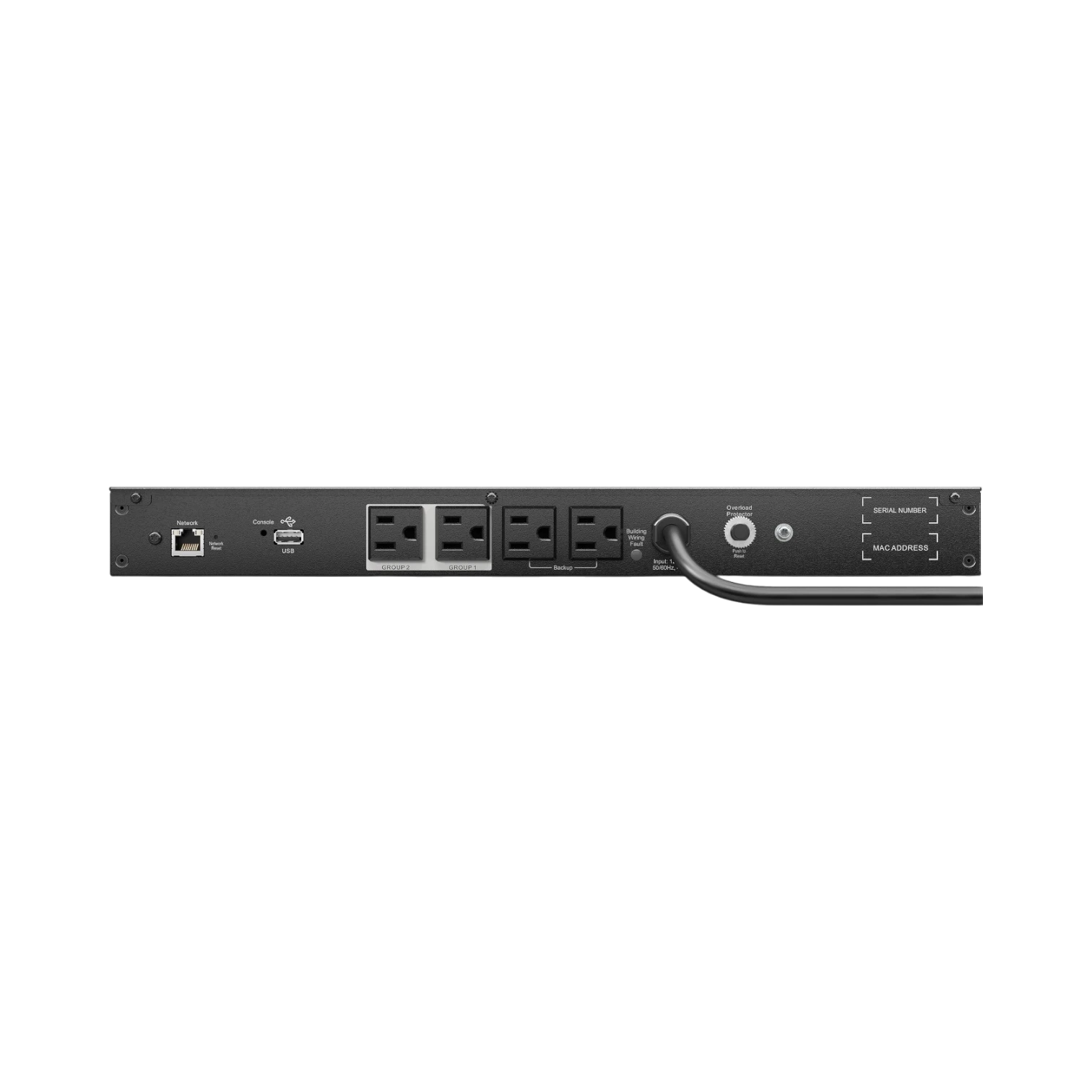 APC Smart-UPS, Line Interactive, 500VA, Lithium-ion, Rackmount 1U, 120V, 4x NEMA 5-15R outlets, Network Card, Short Depth — Being Shipped