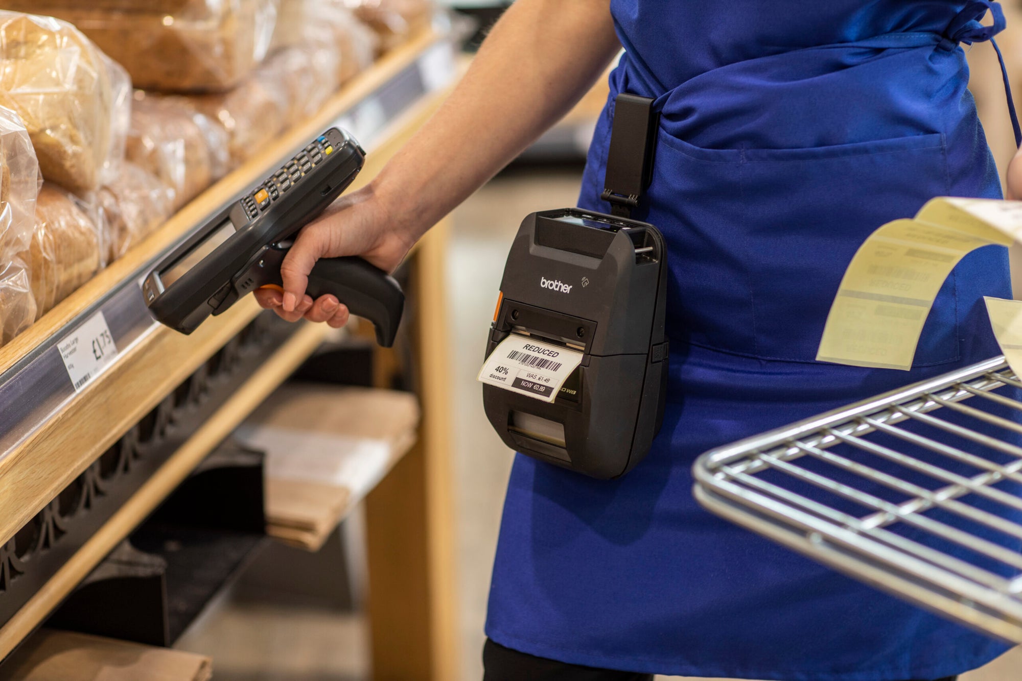 Brother 3" Rugged Mobile Receipt and Label Printer with Wi-Fi, Bluetooth Wireless Technology, and Li-ion Battery — Being Shipped