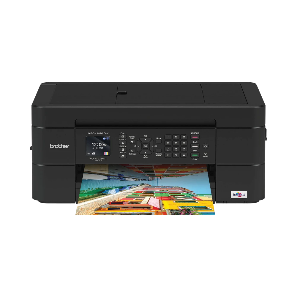 Brother Work Smart Series MFC-J491DW Compact Color All-In-One Printer — Being Shipped