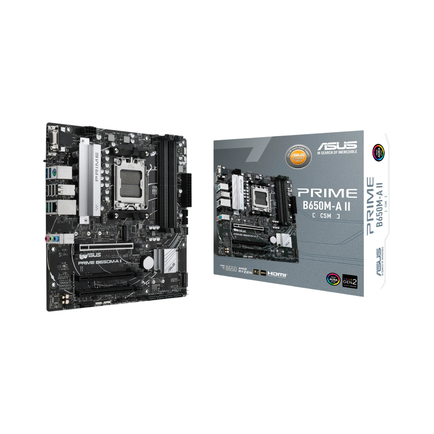 ASUS PRIME B650M-A II-CSM AM5 Micro-ATX Motherboard — Being Shipped