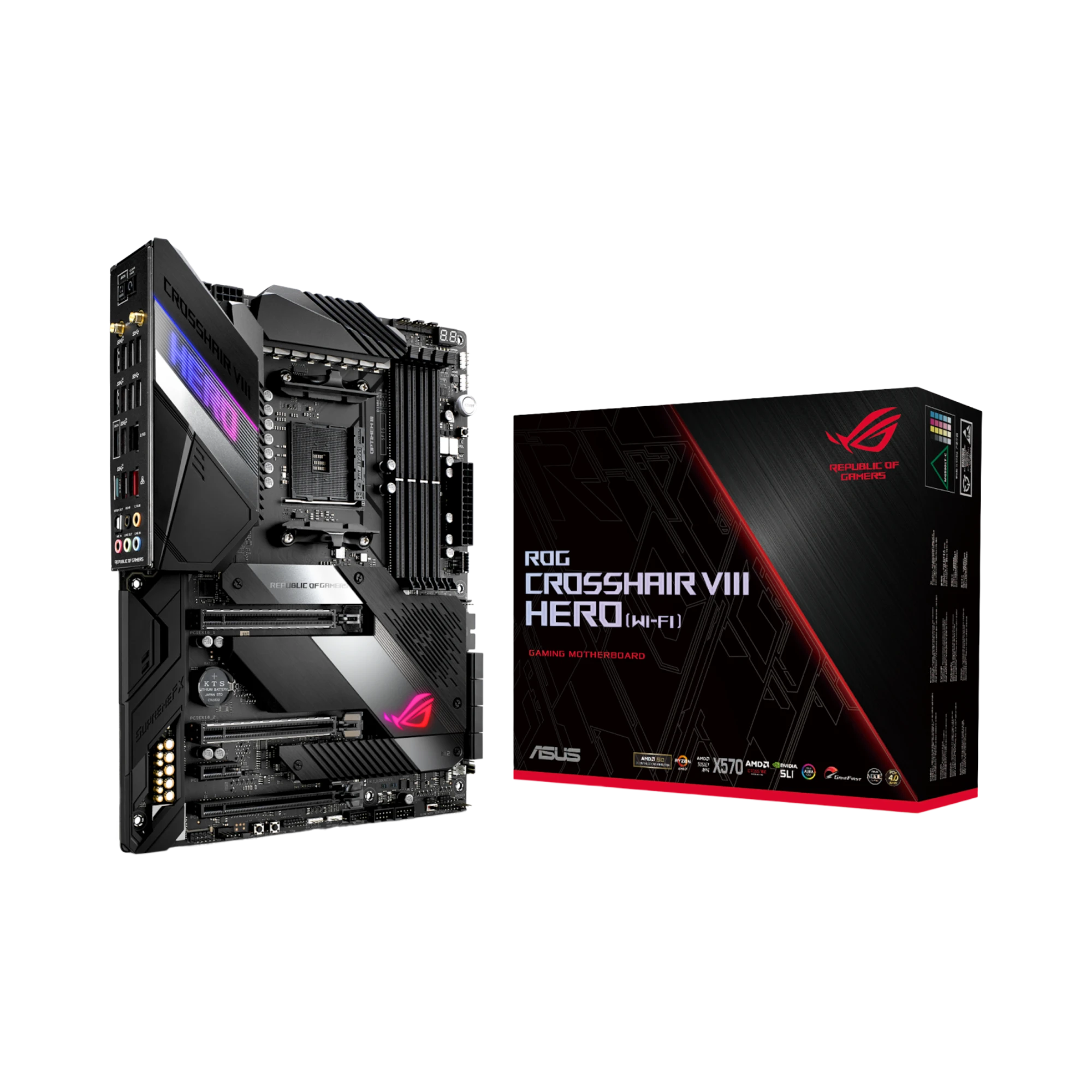 ASUS ROG Crosshair VIII Hero (Wi-Fi) AM4 ATX Motherboard — Being Shipped