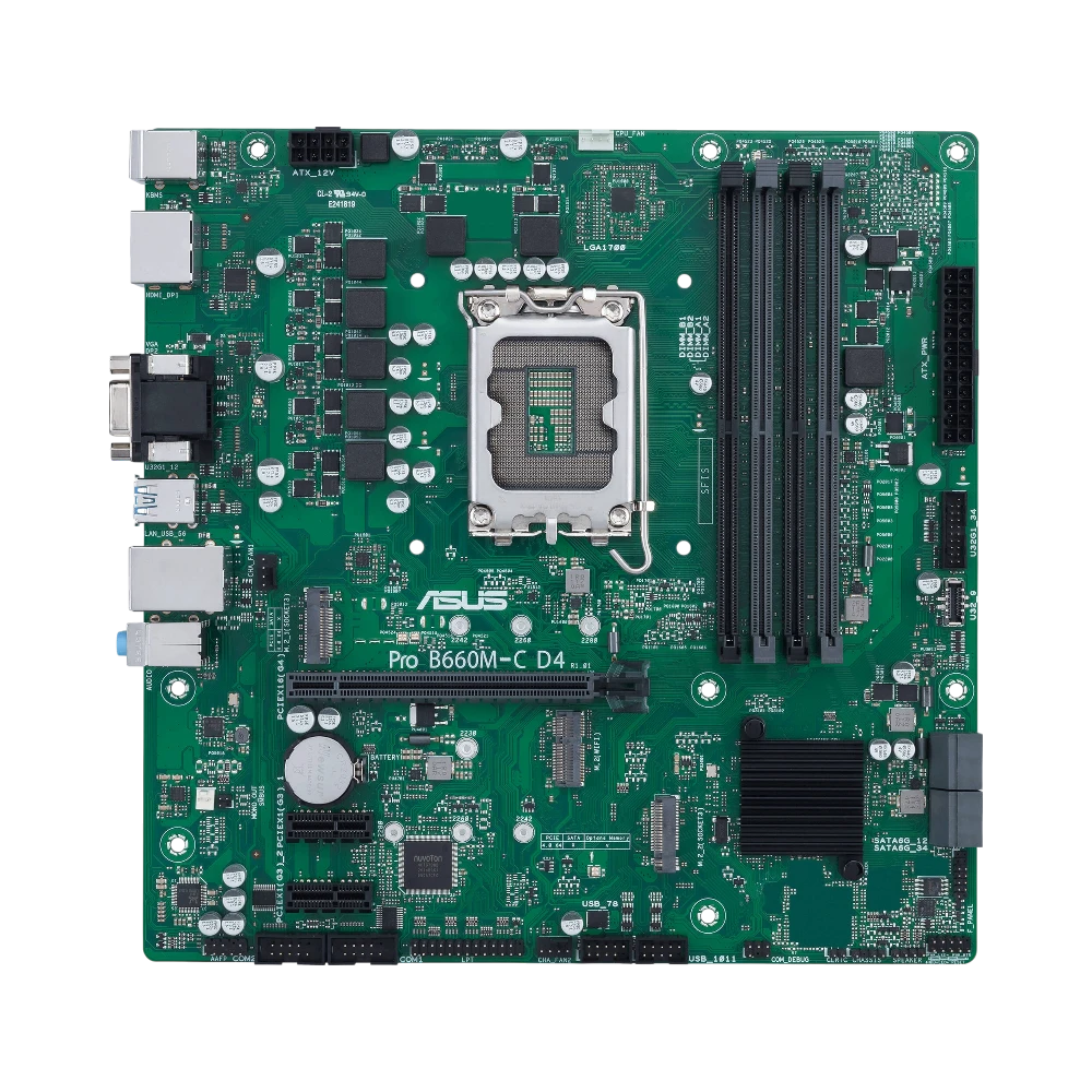 ASUS Pro B660M-C D4-CSM Micro-ATX Motherboard — Being Shipped