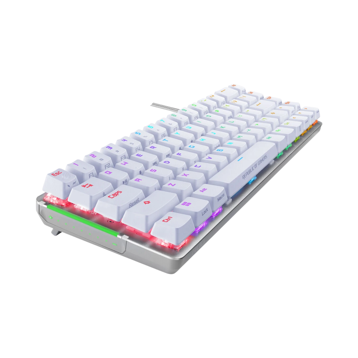 ASUS ROG Falchion Ace Wired Backlit Mechanical Keyboard (White, ROG NX Brown Switches) — Being Shipped