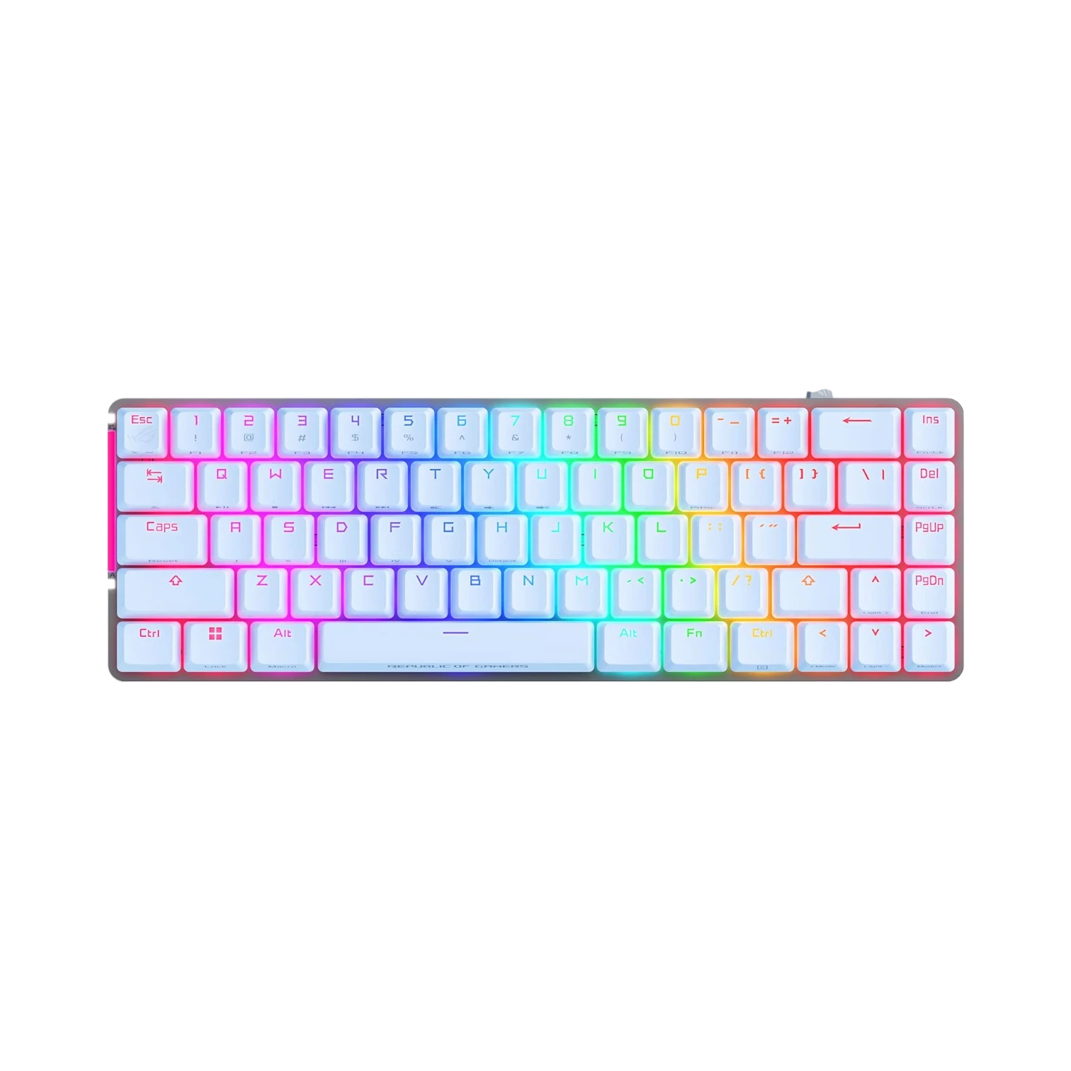 ASUS ROG Falchion Ace Wired Backlit Mechanical Keyboard (White, ROG NX Brown Switches) — Being Shipped