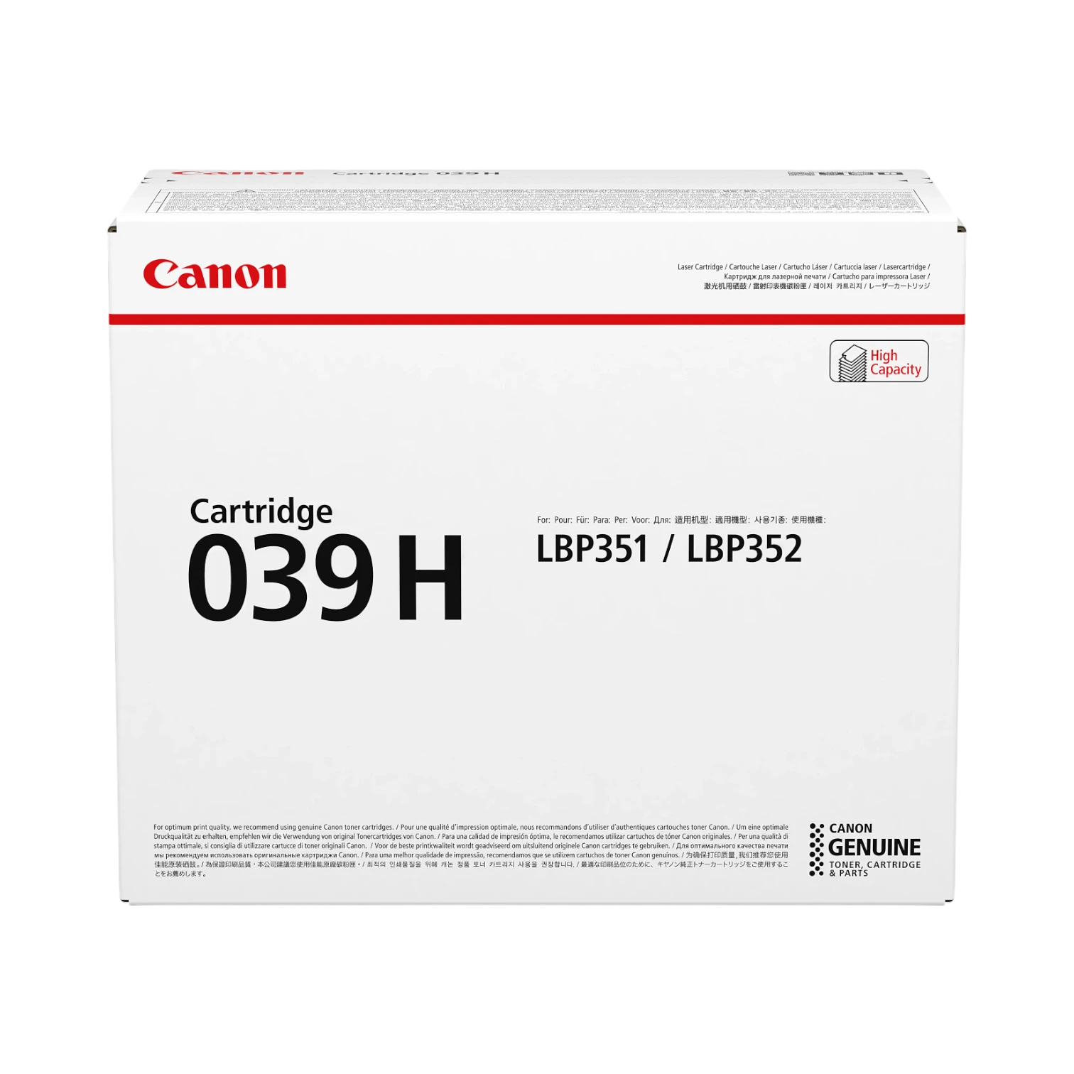 Canon 039H Black High Yield Toner Cartridge — Being Shipped