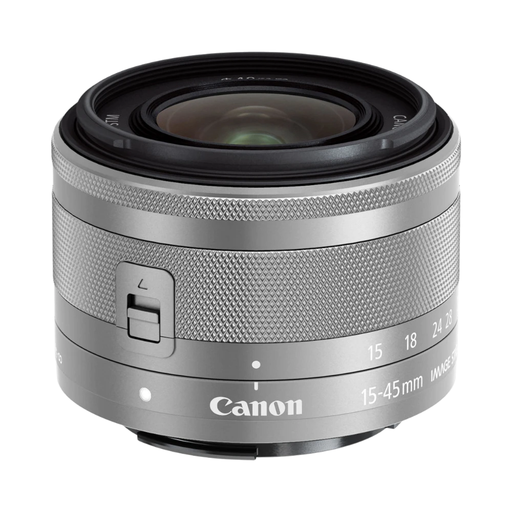 Canon EF-M 15-45mm f/3.5-6.3 IS STM Lens (Silver) — Being Shipped