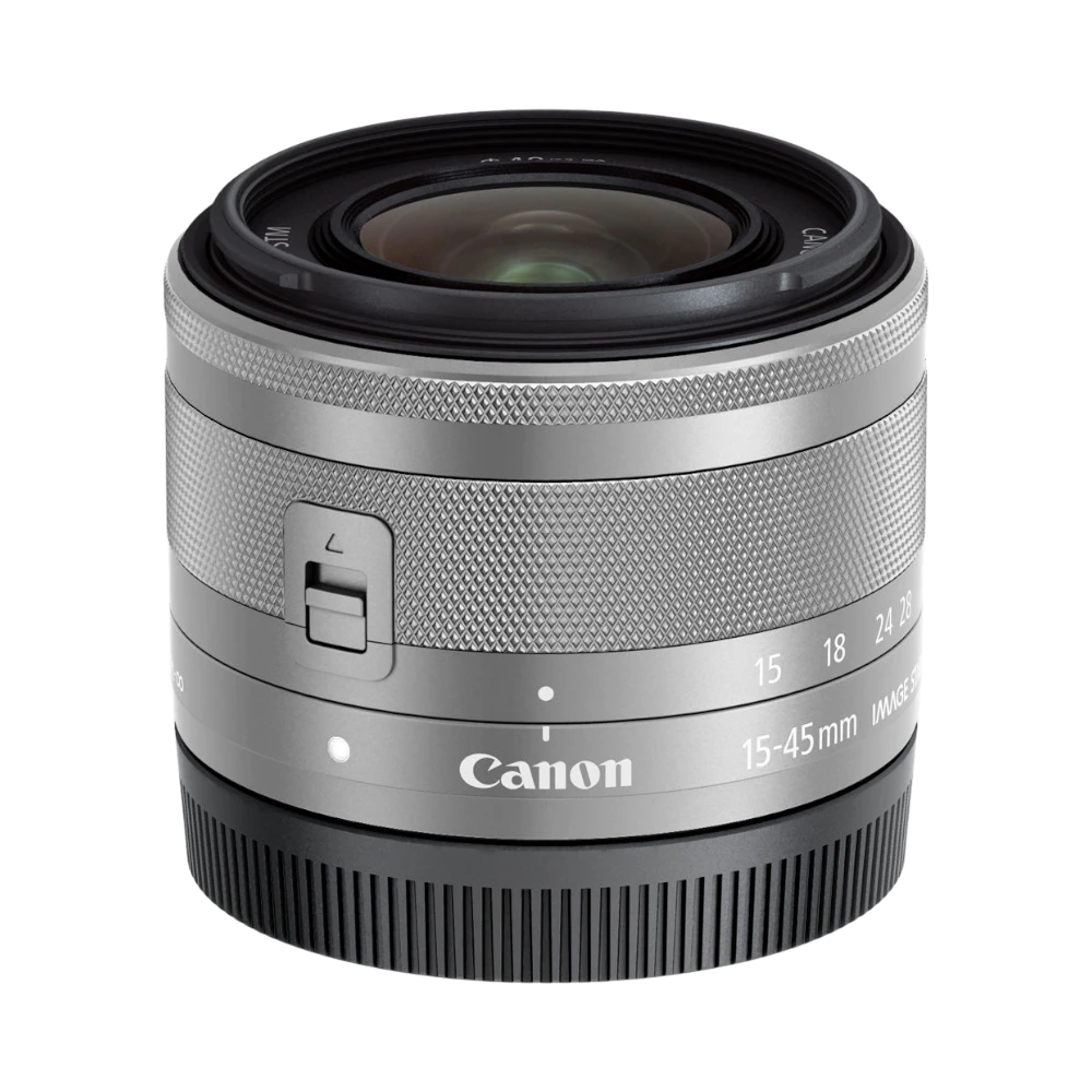 Canon EF-M 15-45mm f/3.5-6.3 IS STM Lens (Silver) — Being Shipped