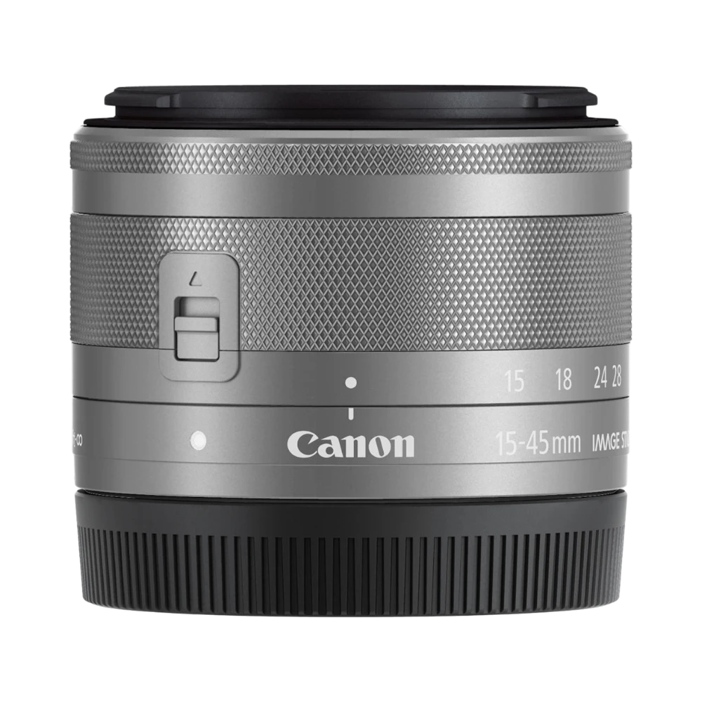 Canon EF-M 15-45mm f/3.5-6.3 IS STM Lens (Silver) — Being Shipped