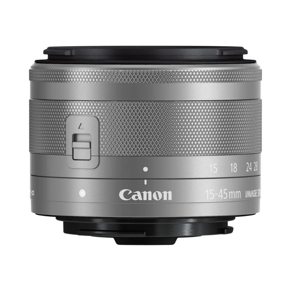 Canon EF-M 15-45mm f/3.5-6.3 IS STM Lens (Silver) — Being Shipped