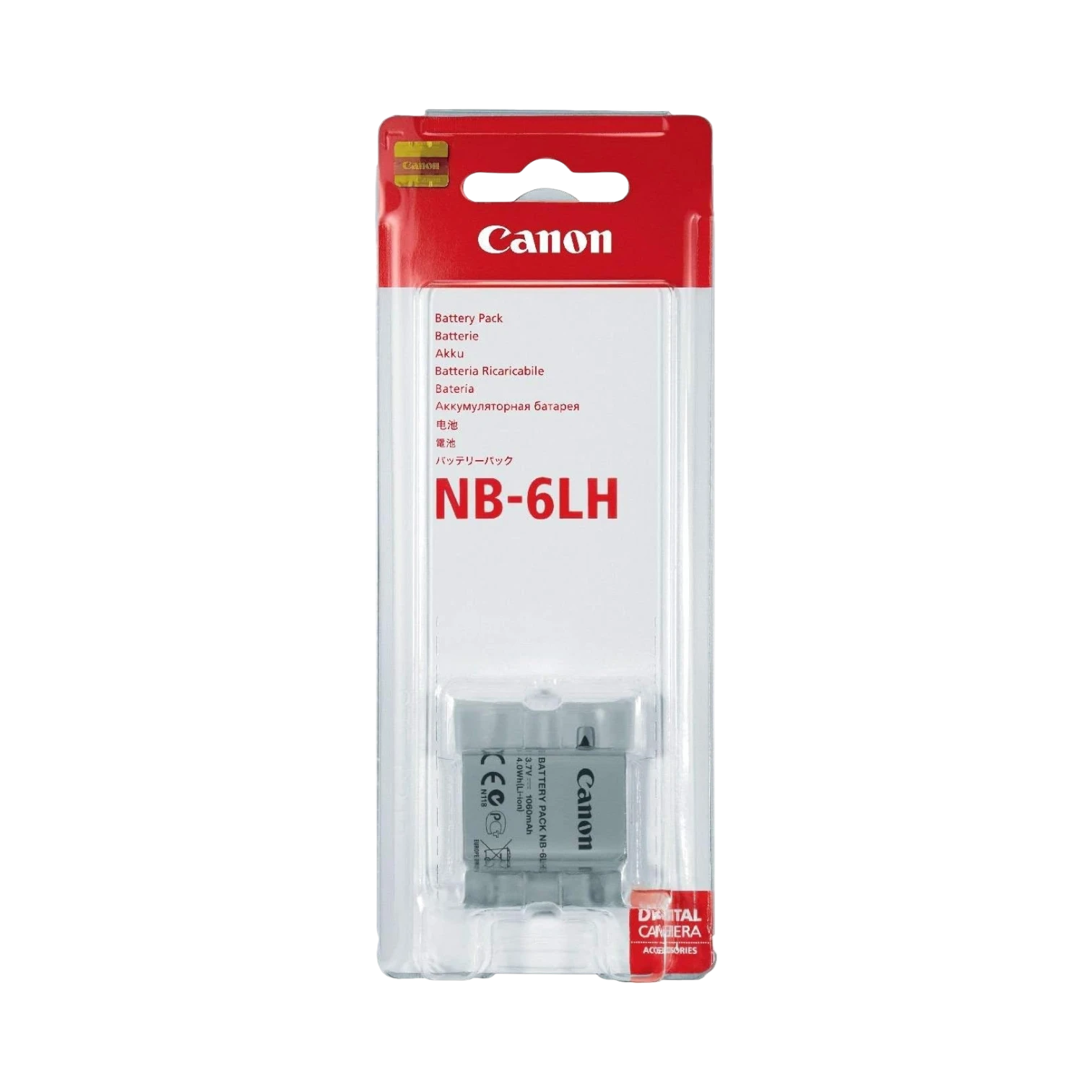 Canon NB-6LH Lithium-Ion Battery Pack (3.7V, 1,060mAh) — Being Shipped