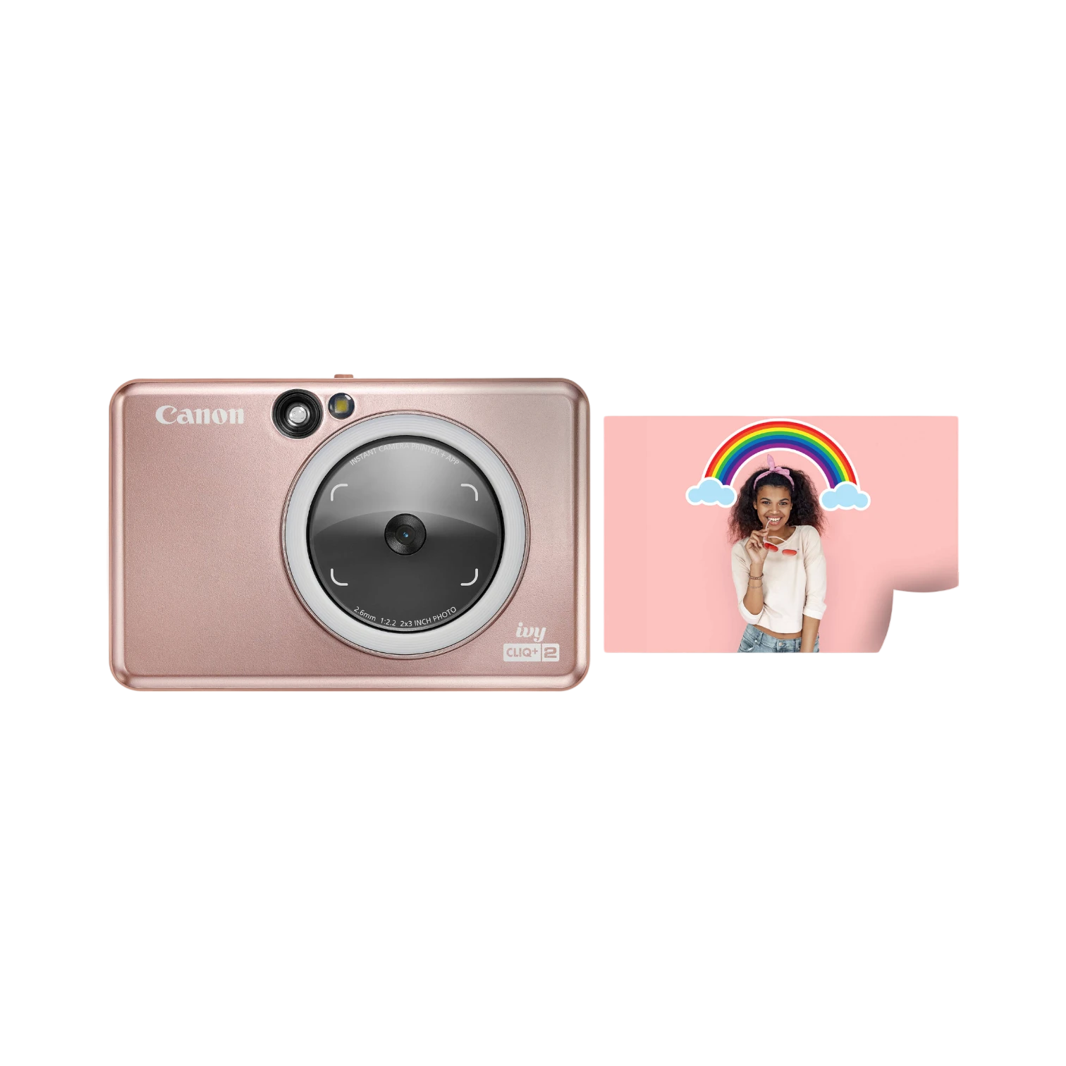 Canon IVY CLIQ+2 Instant Camera Printer (Rose Gold) — Being Shipped