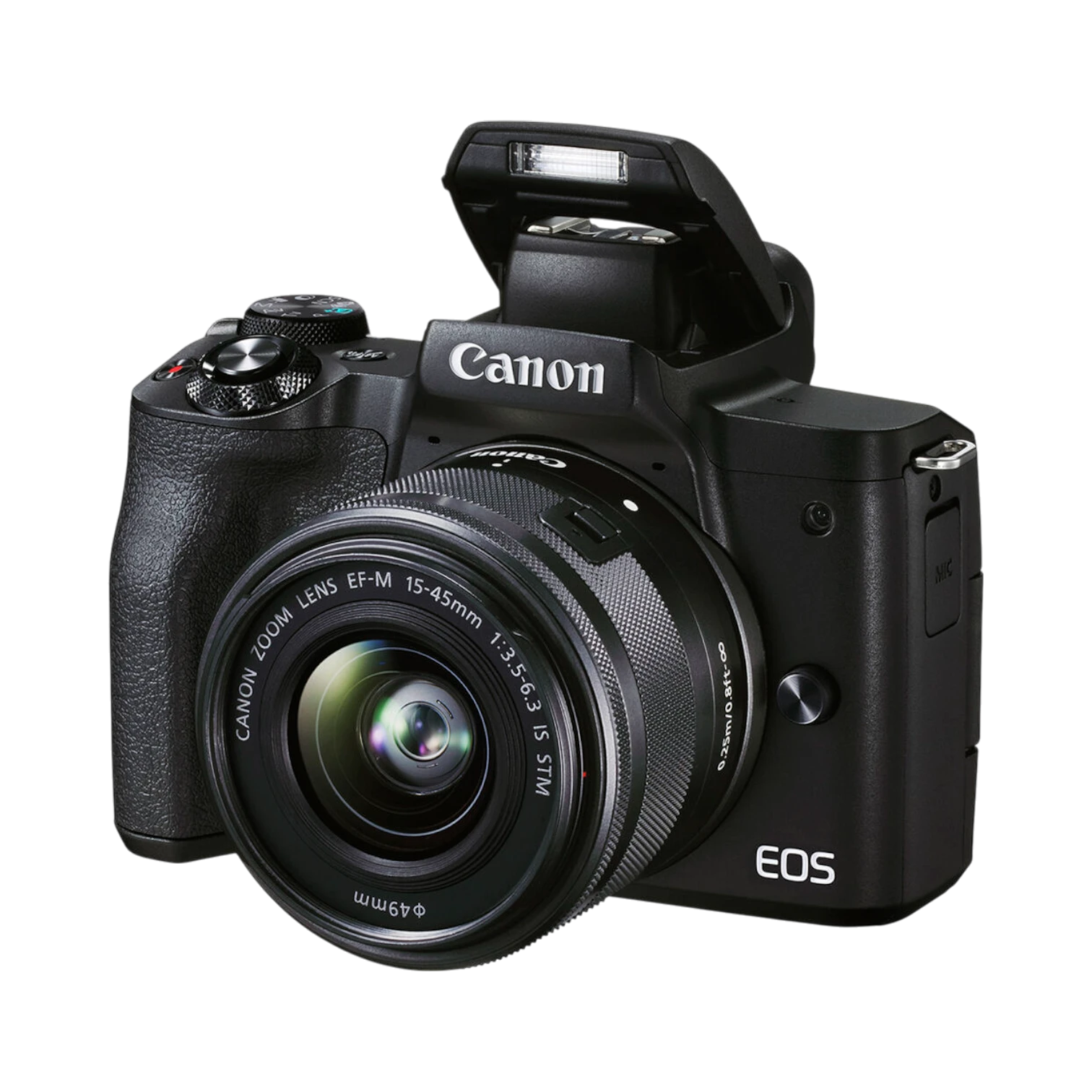 Canon EOS M50 Mark II Mirrorless Camera with 15-45mm Lens (Black) — Being Shipped