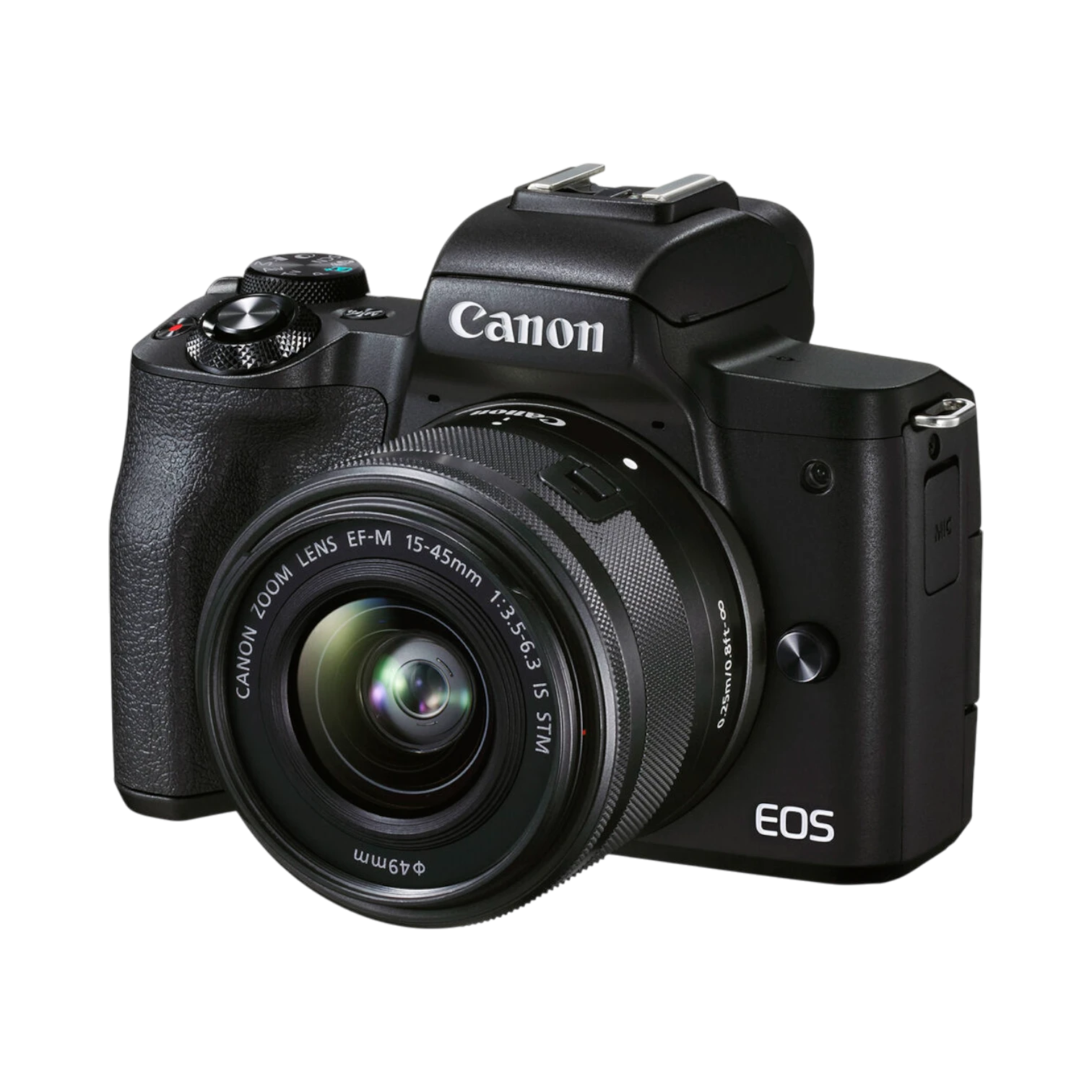 Canon EOS M50 Mark II Mirrorless Camera with 15-45mm Lens (Black) — Being Shipped