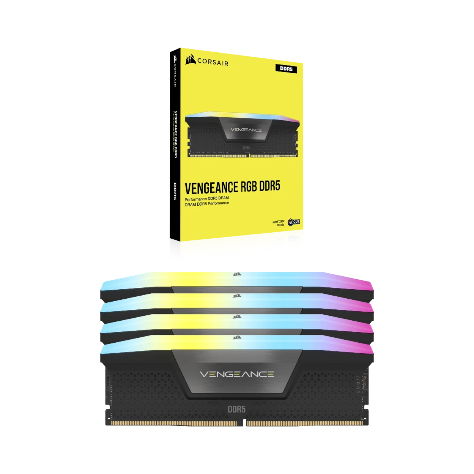 CORSAIR VENGEANCE RGB 192GB DDR5 DRAM 5200MT/s CL38 Memory Kit (4x48GB, Black) — Being Shipped