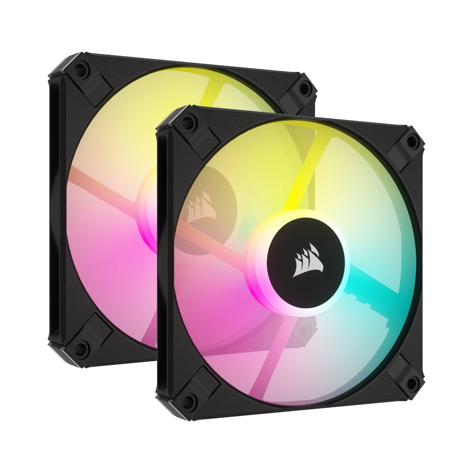 CORSAIR iCUE AF120 RGB SLIM 120mm PWM Fluid Dynamic Bearing Fan (Black, Twin Pack) — Being Shipped