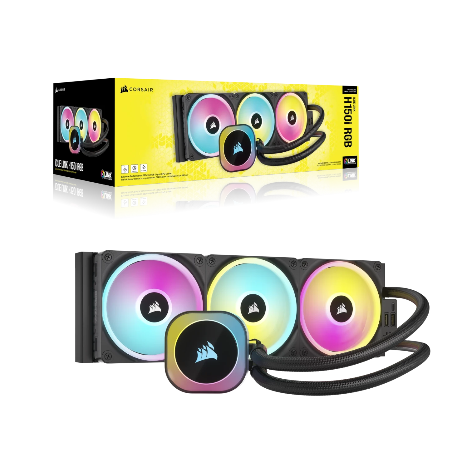 CORSAIR iCUE LINK H150i RGB AIO Liquid CPU Cooler — Being Shipped