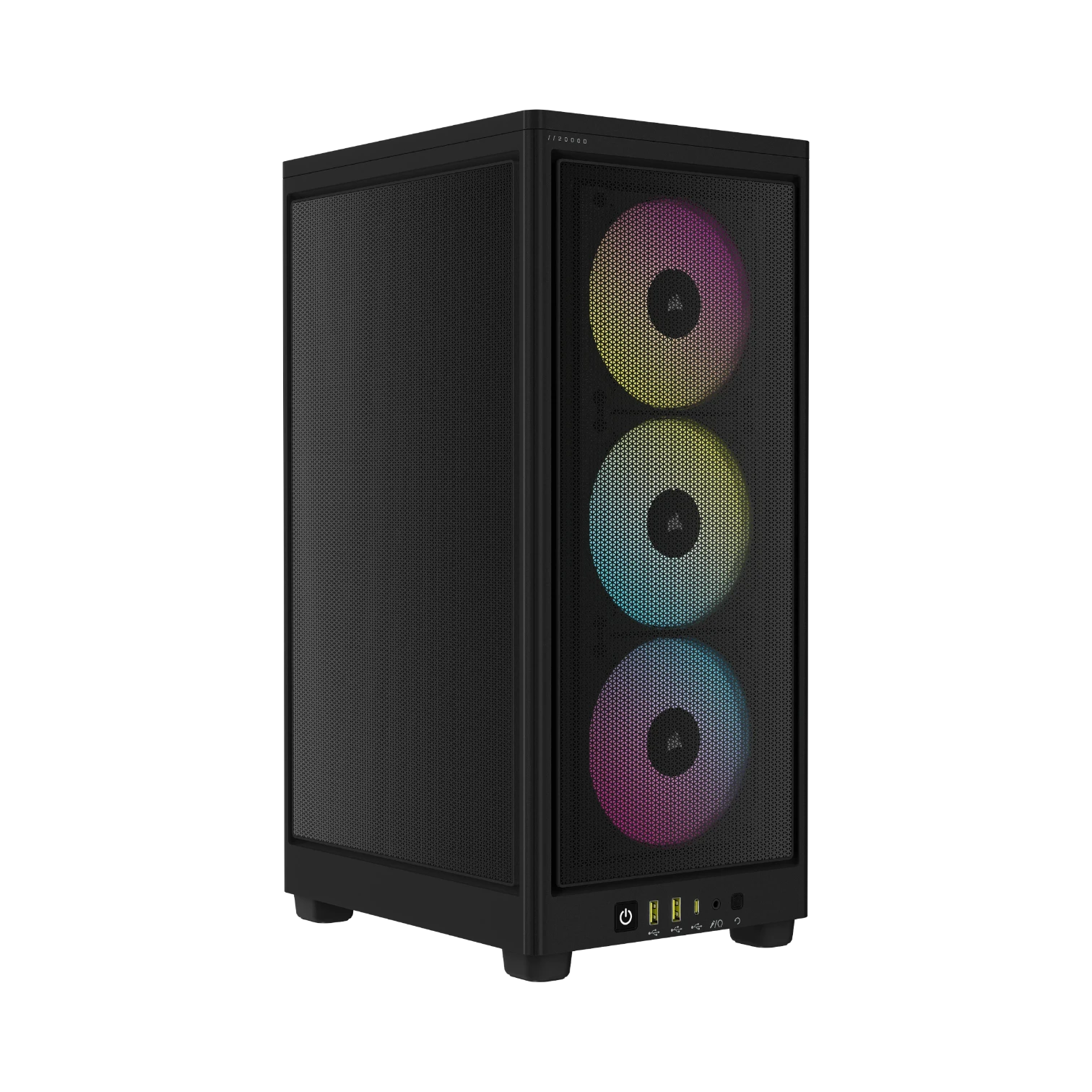 CORSAIR iCUE 2000D RGB AIRFLOW Mini-ITX PC Tower Case (Black) — Being Shipped