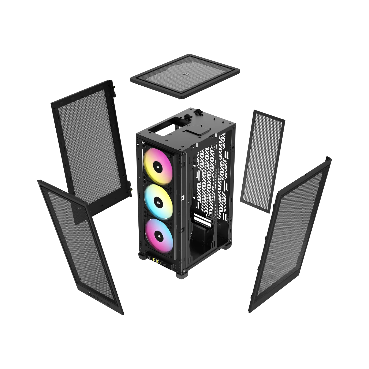 CORSAIR iCUE 2000D RGB AIRFLOW Mini-ITX PC Tower Case (Black) — Being Shipped