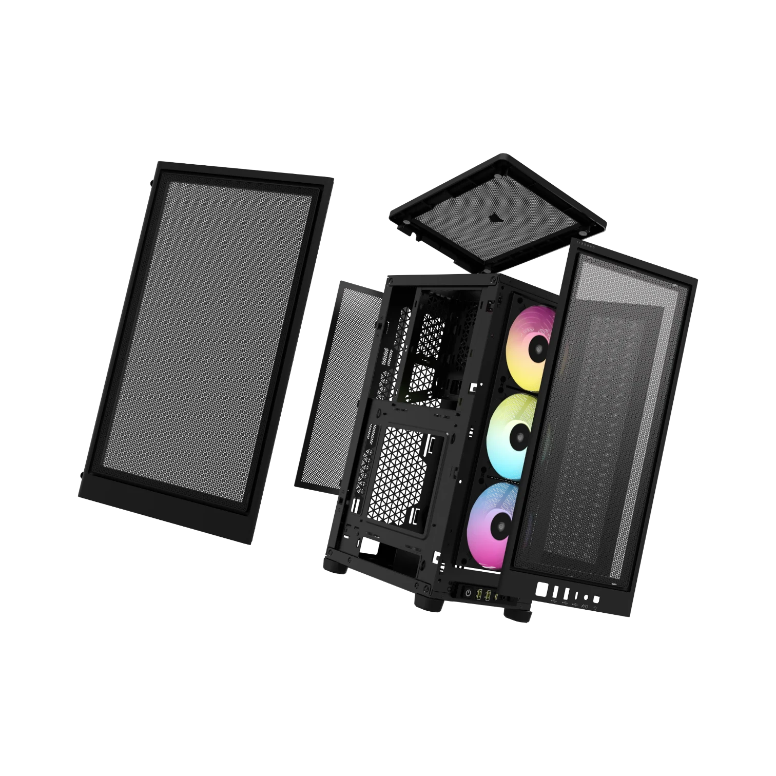 CORSAIR iCUE 2000D RGB AIRFLOW Mini-ITX PC Tower Case (Black) — Being Shipped