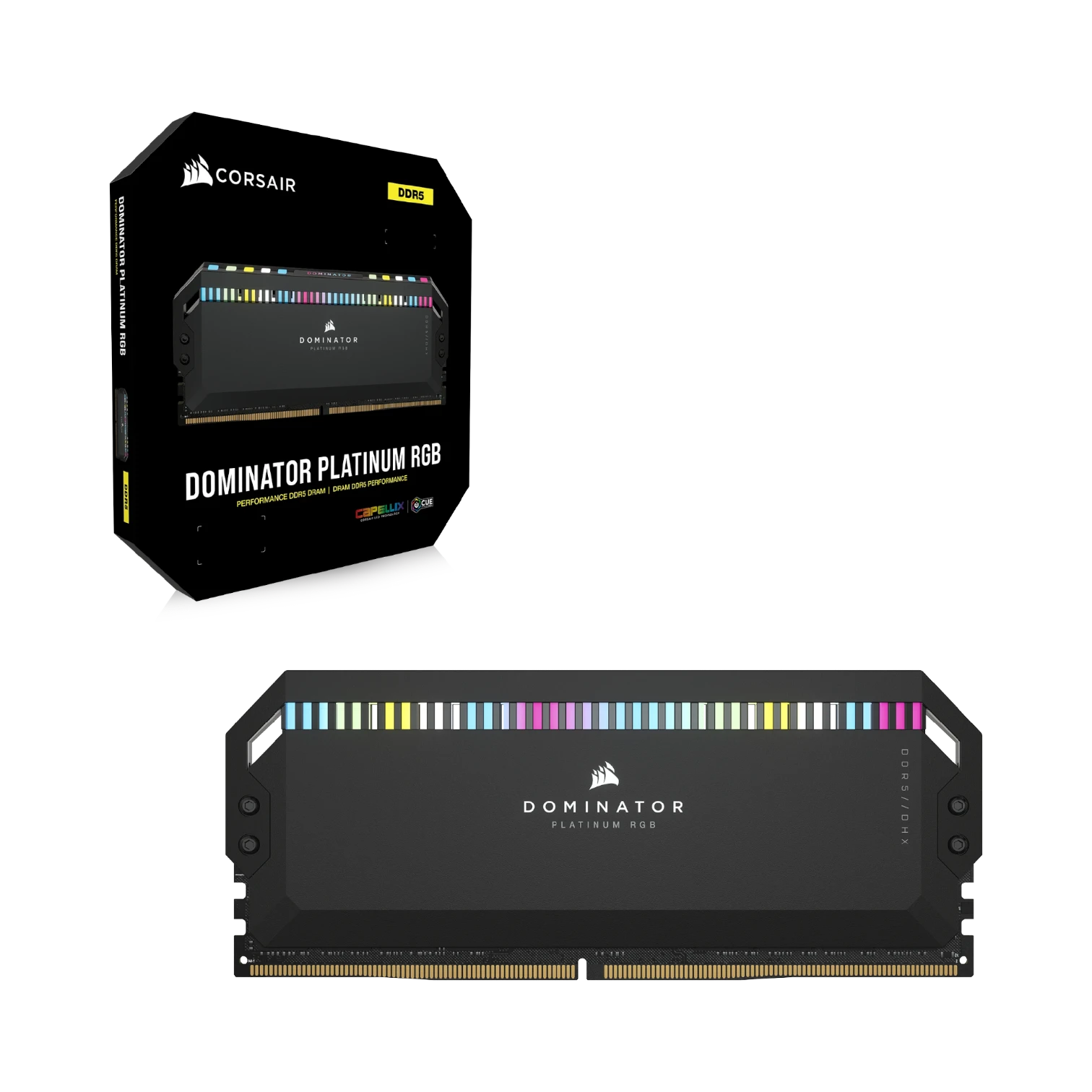 CORSAIR DOMINATOR PLATINUM RGB 64GB DDR5 DRAM 5600MT/s CL40 Memory Kit (2 x 32GB, Black) — Being Shipped