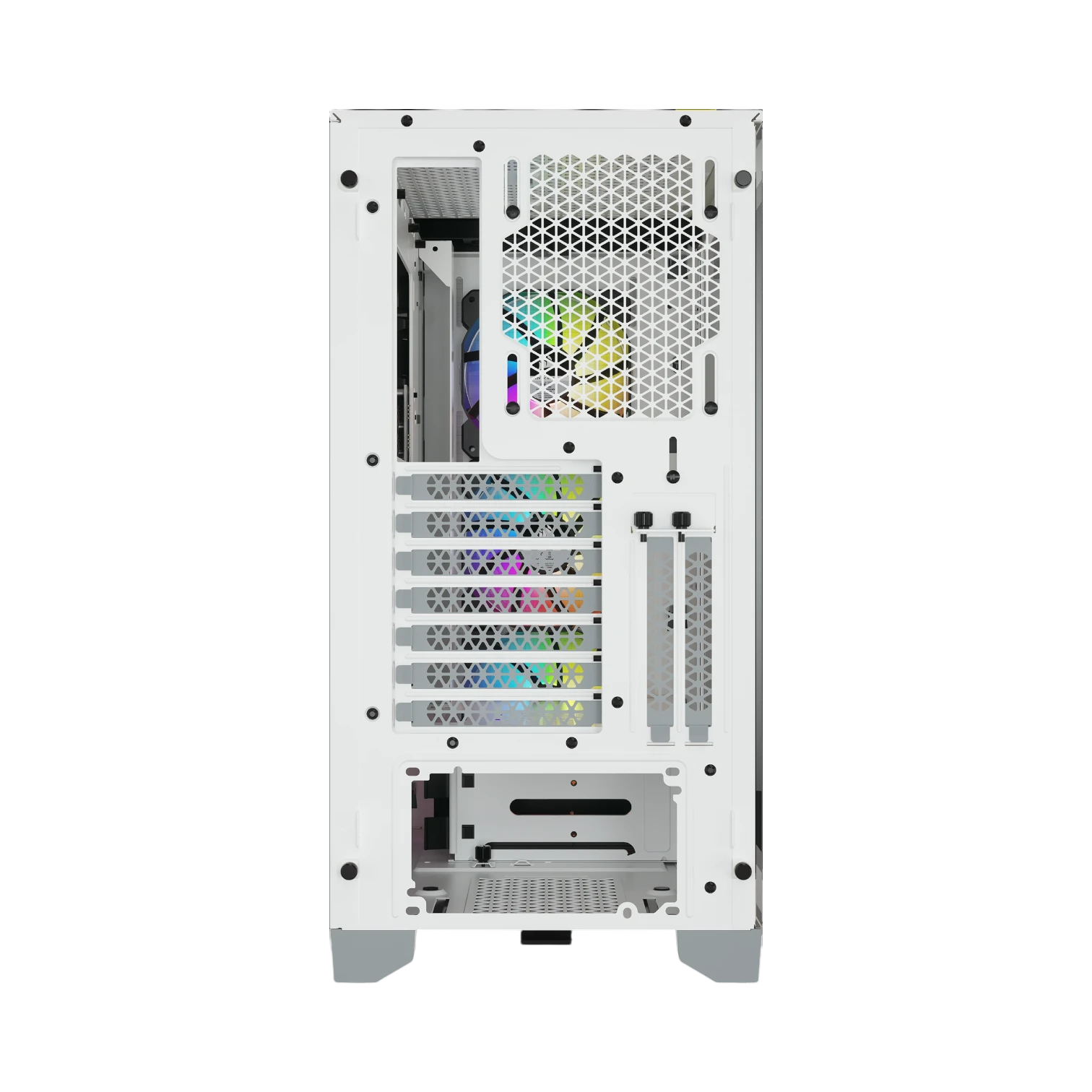 CORSAIR iCUE 4000X RGB Mid-Tower ATX Desktop PC Case (White) — Being Shipped