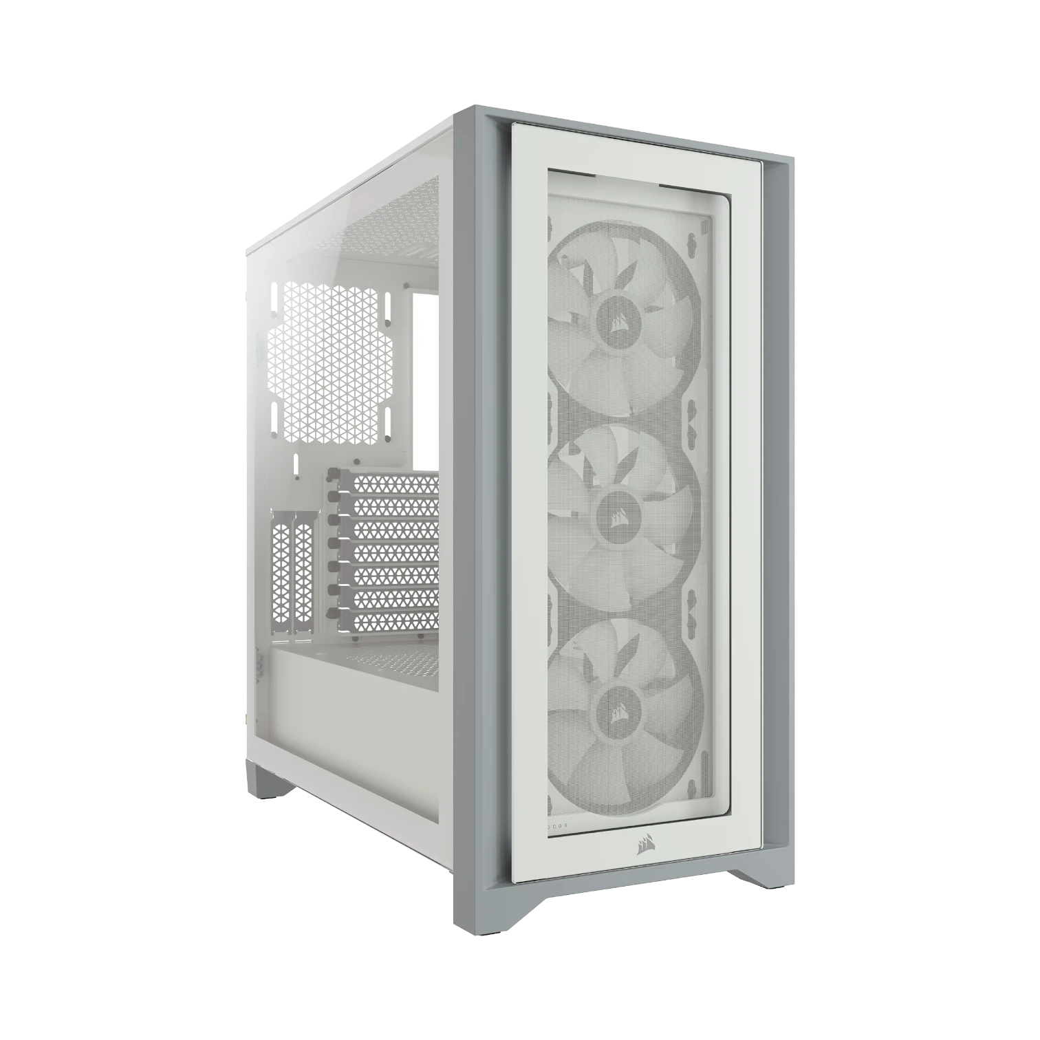 CORSAIR iCUE 4000X RGB Mid-Tower ATX Desktop PC Case (White) — Being Shipped