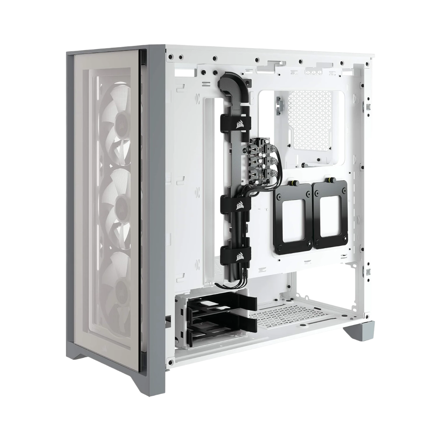 CORSAIR iCUE 4000X RGB Mid-Tower ATX Desktop PC Case (White) — Being Shipped