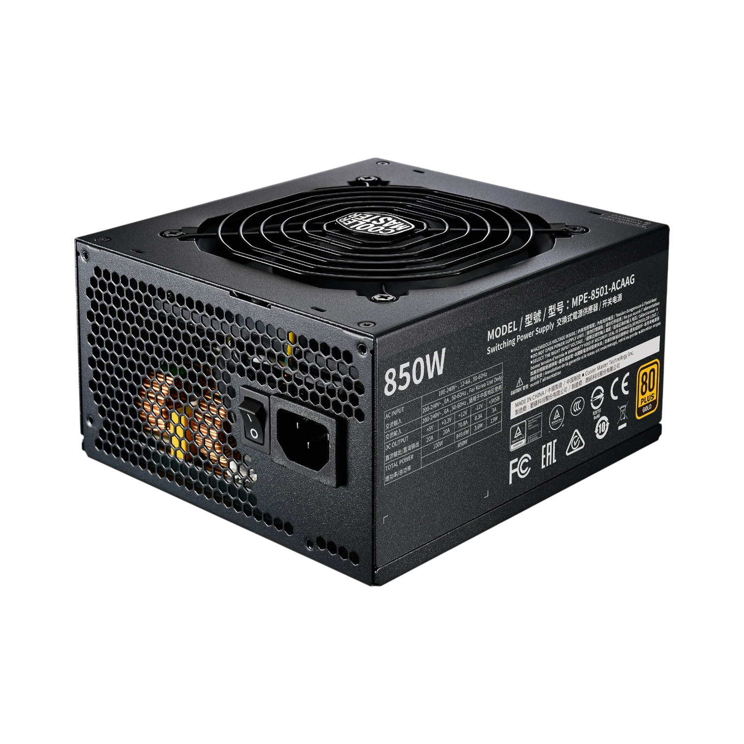 Cooler Master MWE Gold V2 850W 80 PLUS Gold Modular Power Supply — Being Shipped