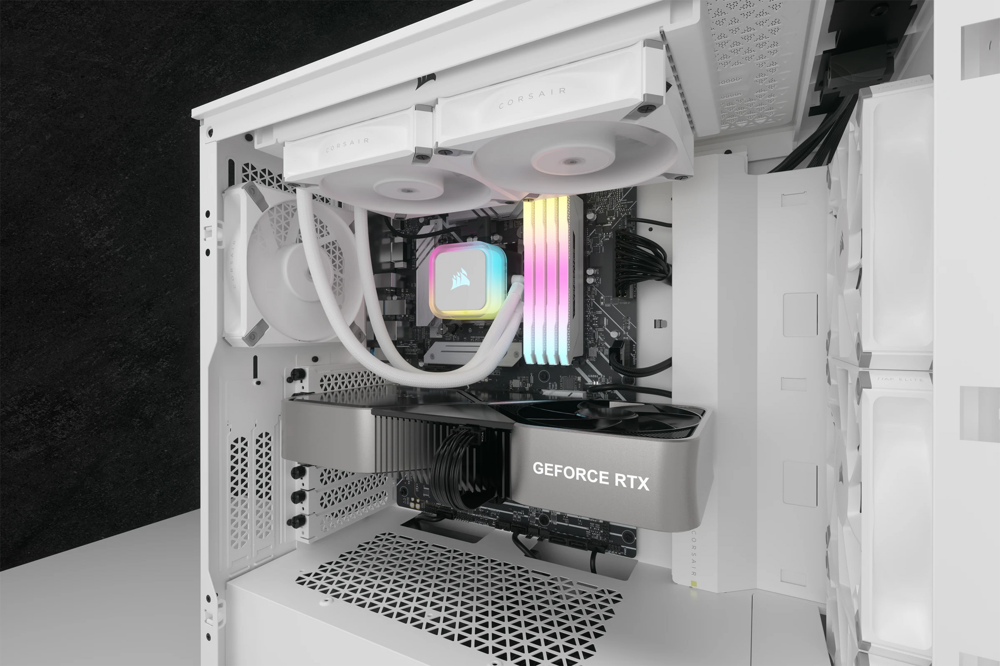 CORSAIR iCUE H100i RGB ELITE Liquid CPU Cooler (White) — Being Shipped