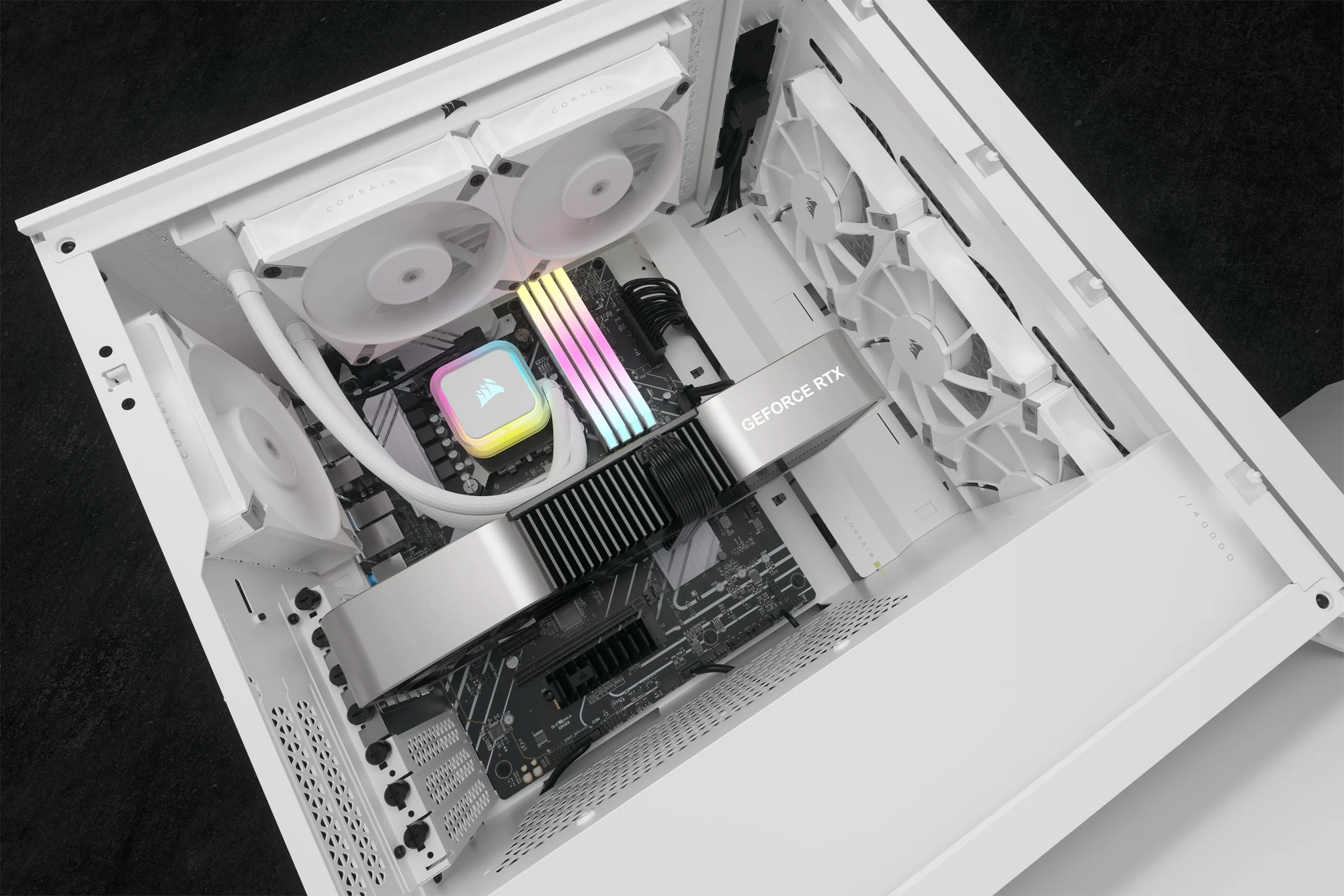 CORSAIR iCUE H100i RGB ELITE Liquid CPU Cooler (White) — Being Shipped