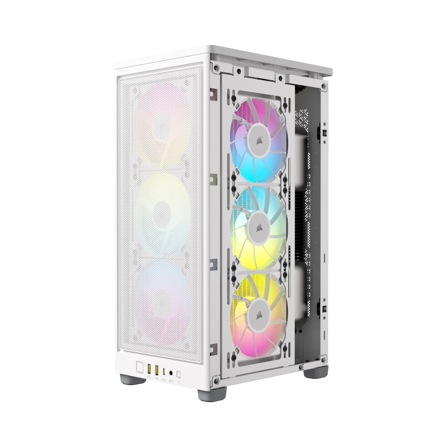 CORSAIR iCUE 2000D RGB AIRFLOW ITX Tower Case (White) — Being Shipped