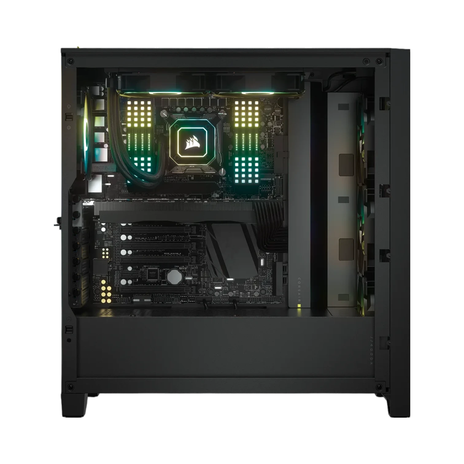 CORSAIR iCUE 4000X RGB Mid-Tower ATX Desktop Case (Black) — Being Shipped