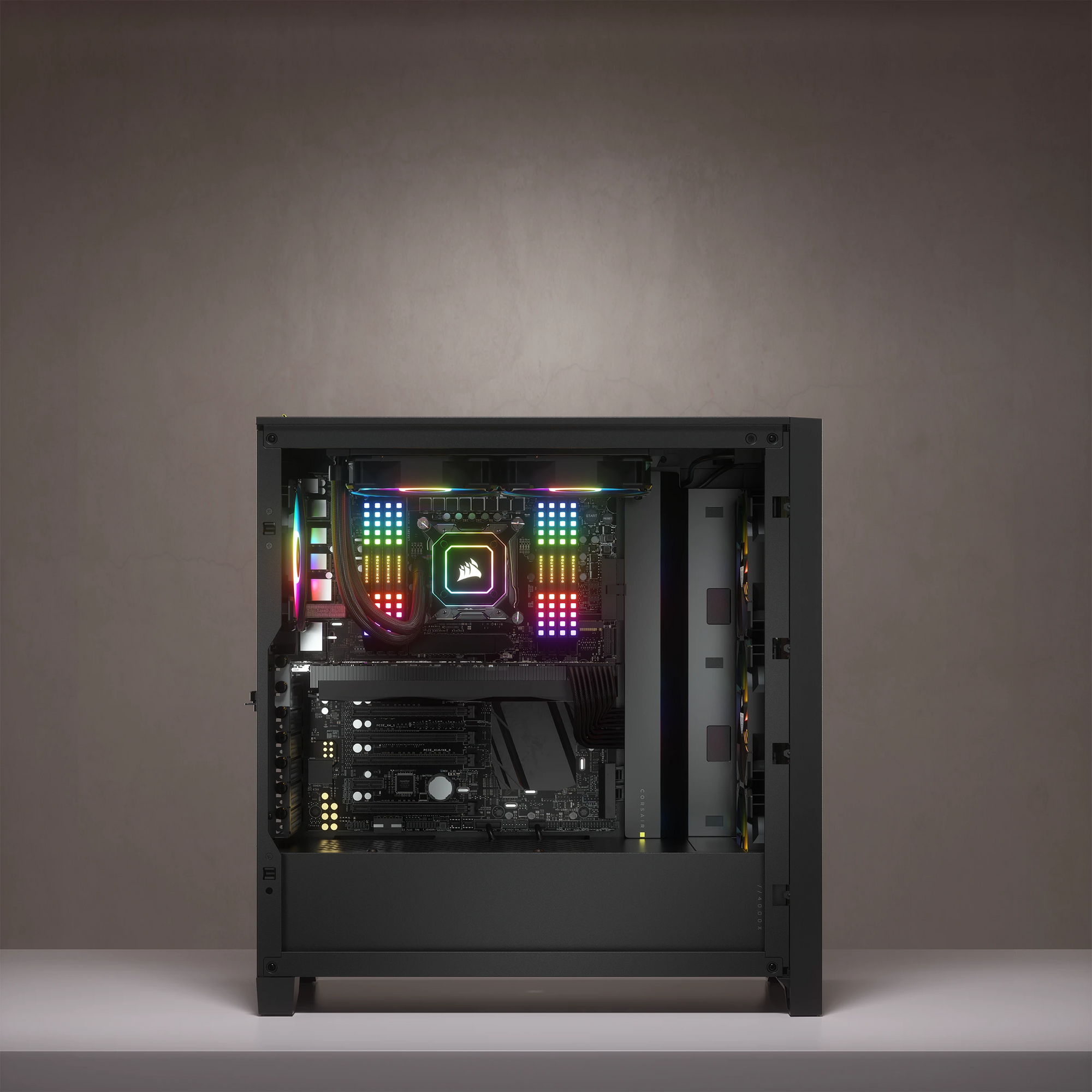 CORSAIR iCUE 4000X RGB Mid-Tower ATX Desktop Case (Black) — Being Shipped