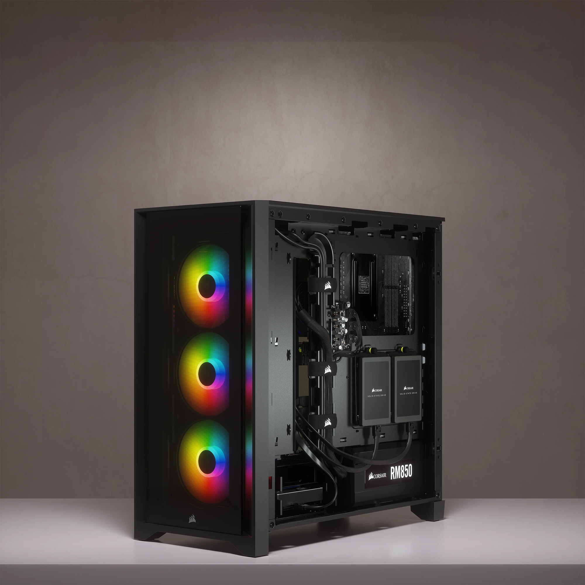 CORSAIR iCUE 4000X RGB Mid-Tower ATX Desktop Case (Black) — Being Shipped