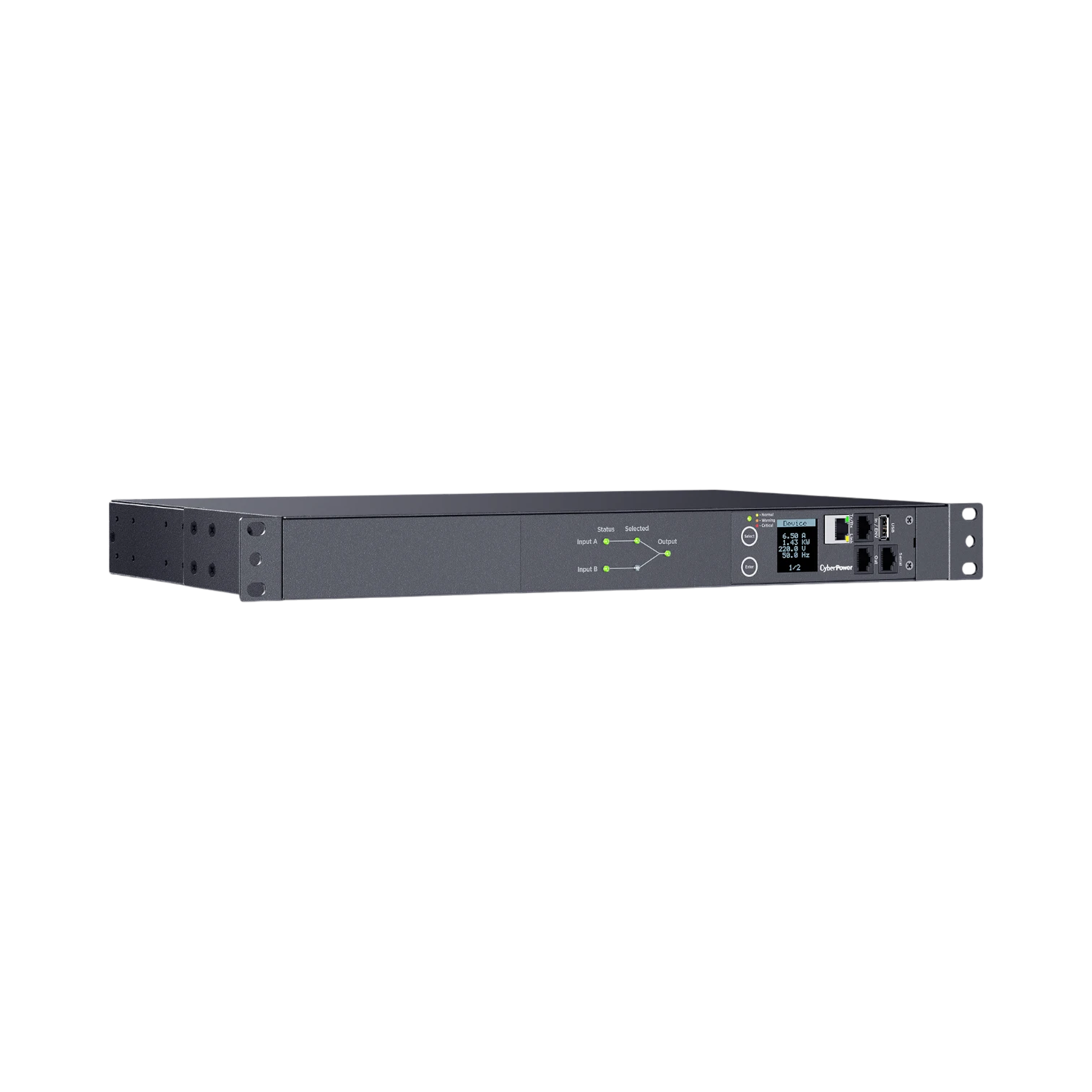 CyberPower PDU44001 Switched ATS PDU (15A, 200 to 240 VAC) — Being Shipped