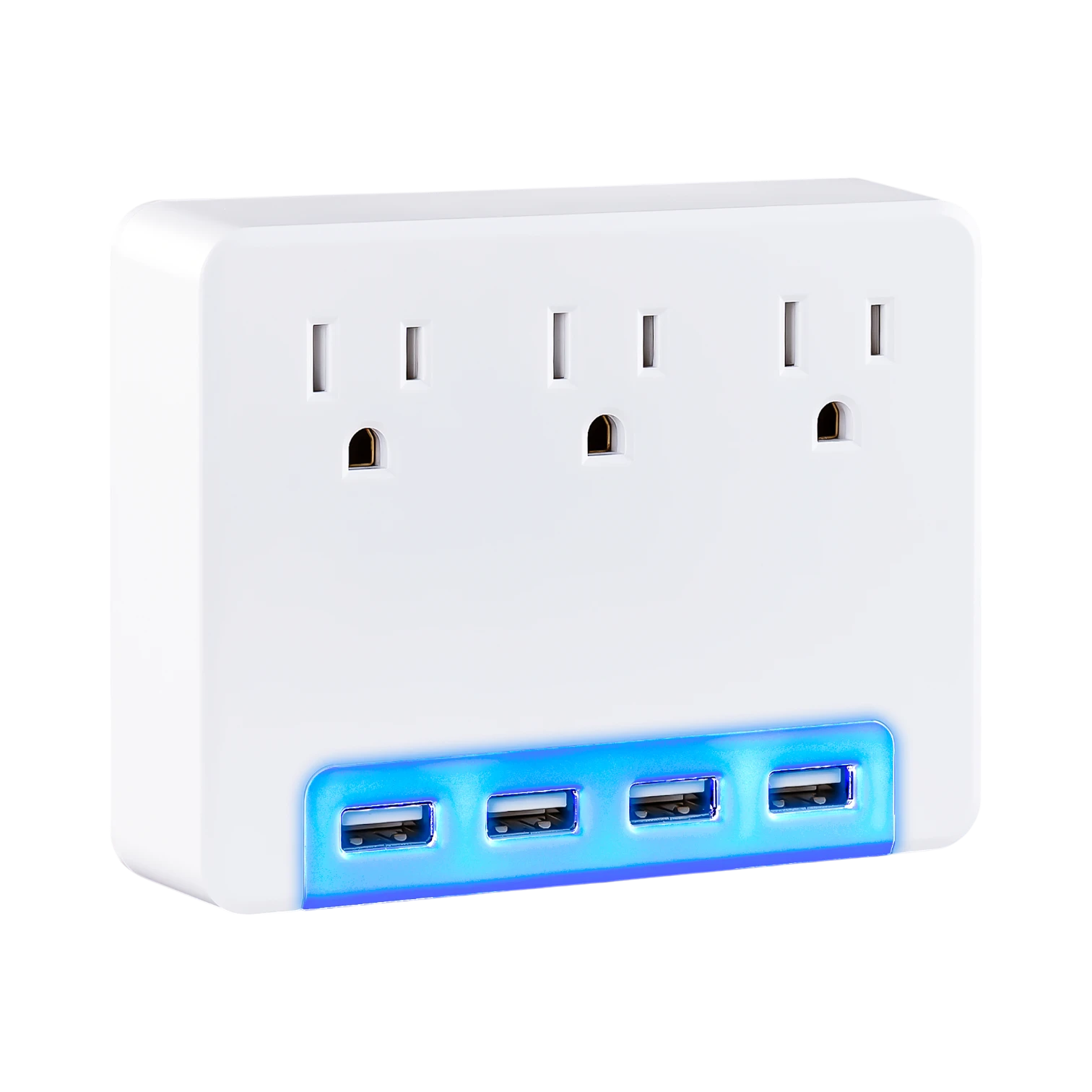 CyberPower P3WUH 3-Outlet Adapter with Backlit USB (Tamper-Resistant) — Being Shipped