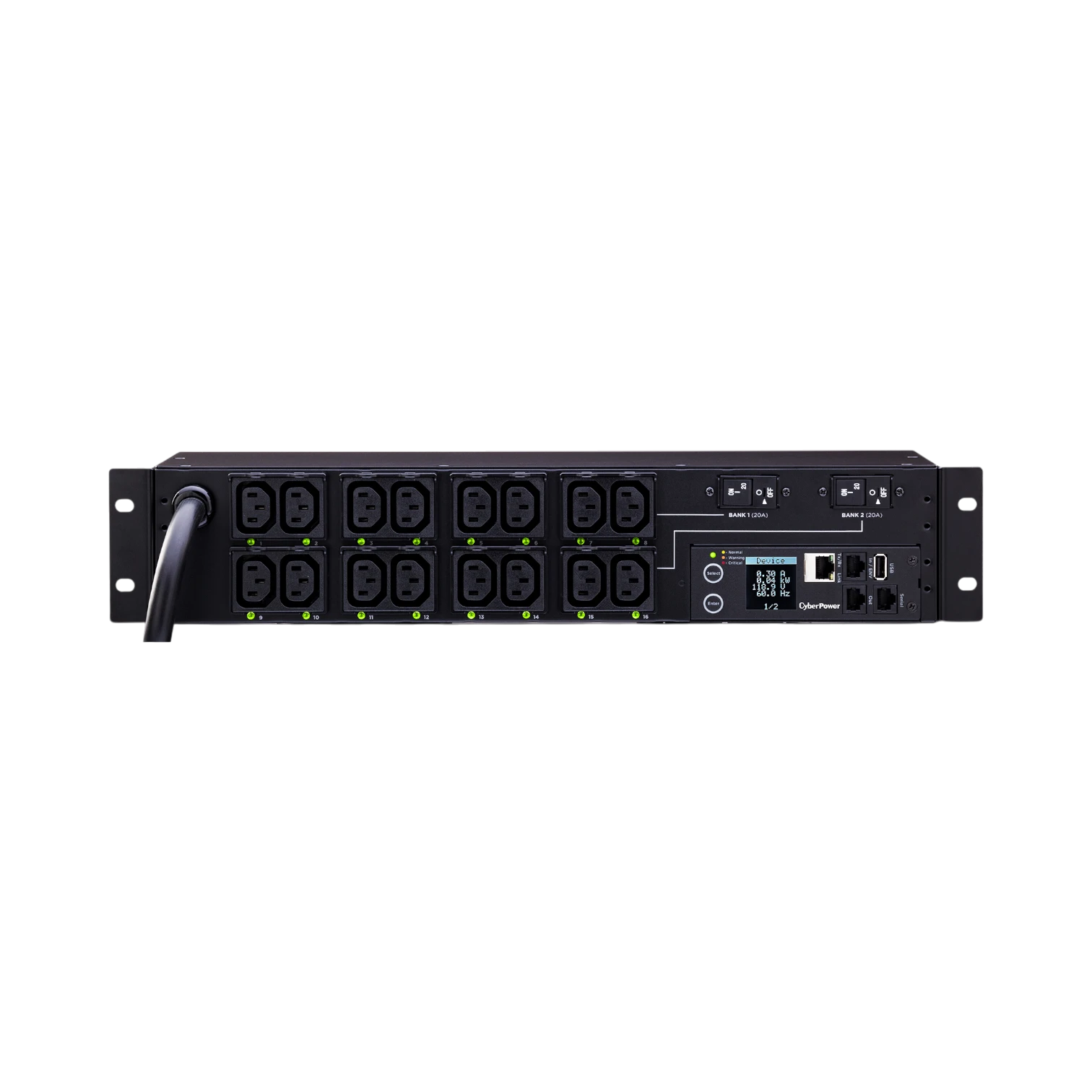 CyberPower PDU81007 16-Outlet Switched Metered-by-Outlet PDU — Being Shipped