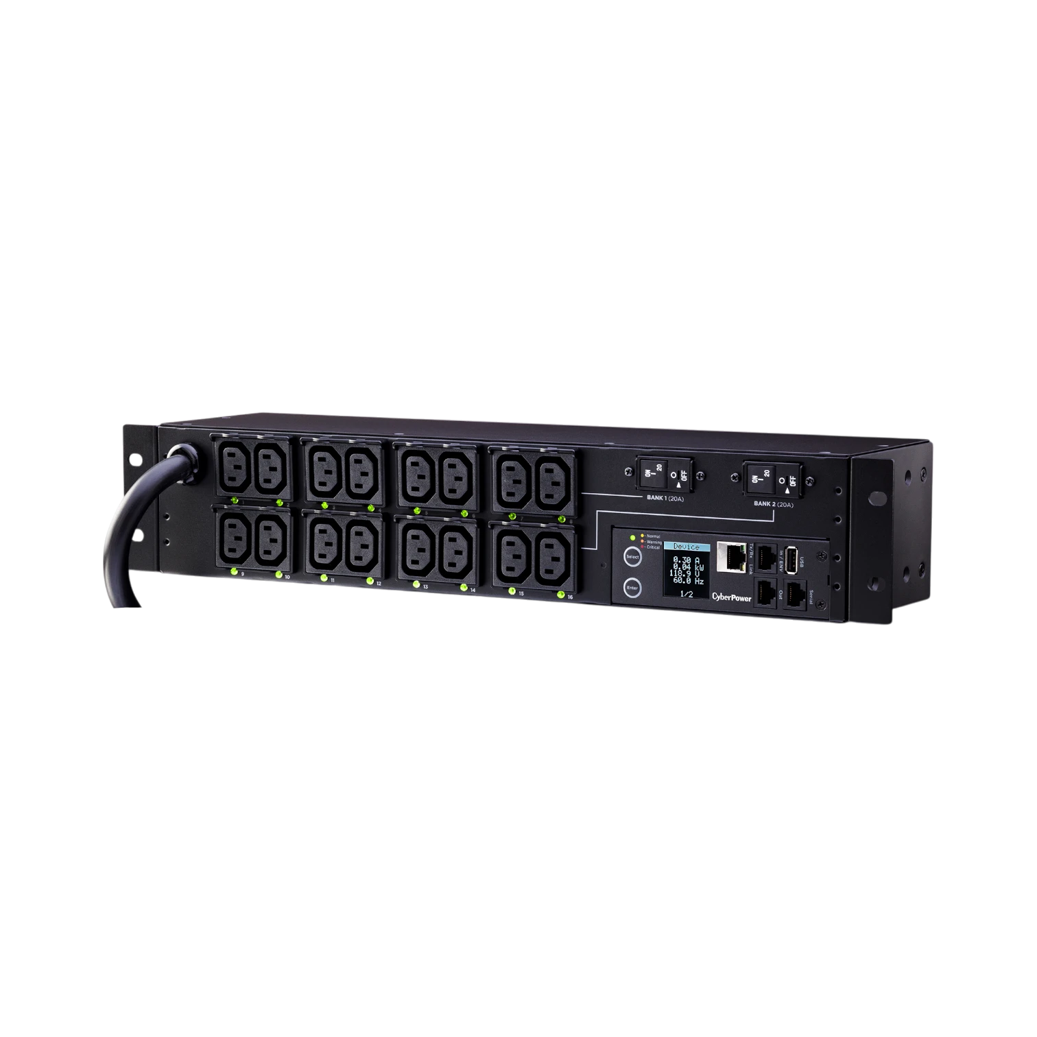 CyberPower PDU81007 16-Outlet Switched Metered-by-Outlet PDU — Being Shipped