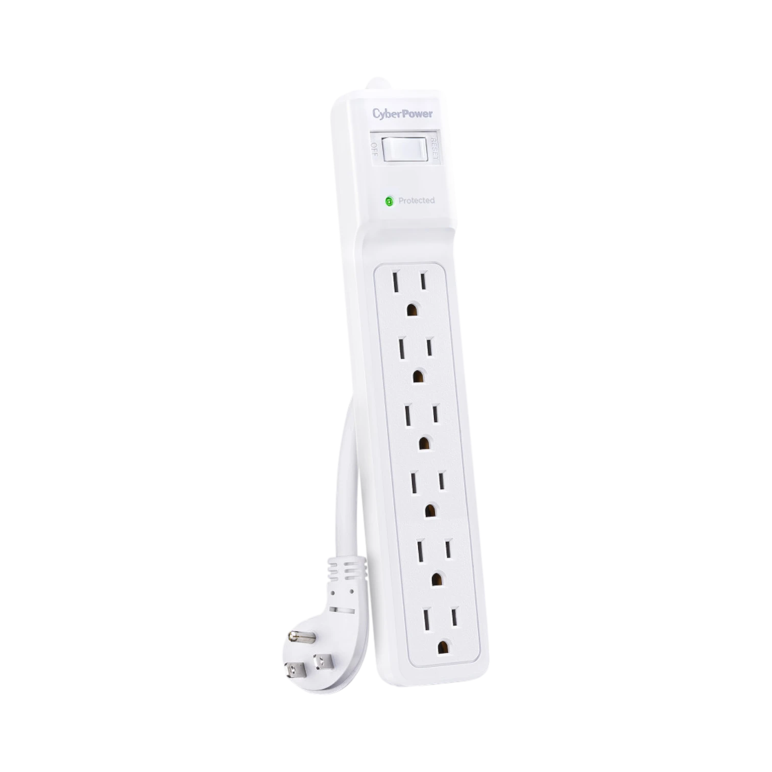 CyberPower B615 6-Outlet Essential Surge Protector (White) — Being Shipped